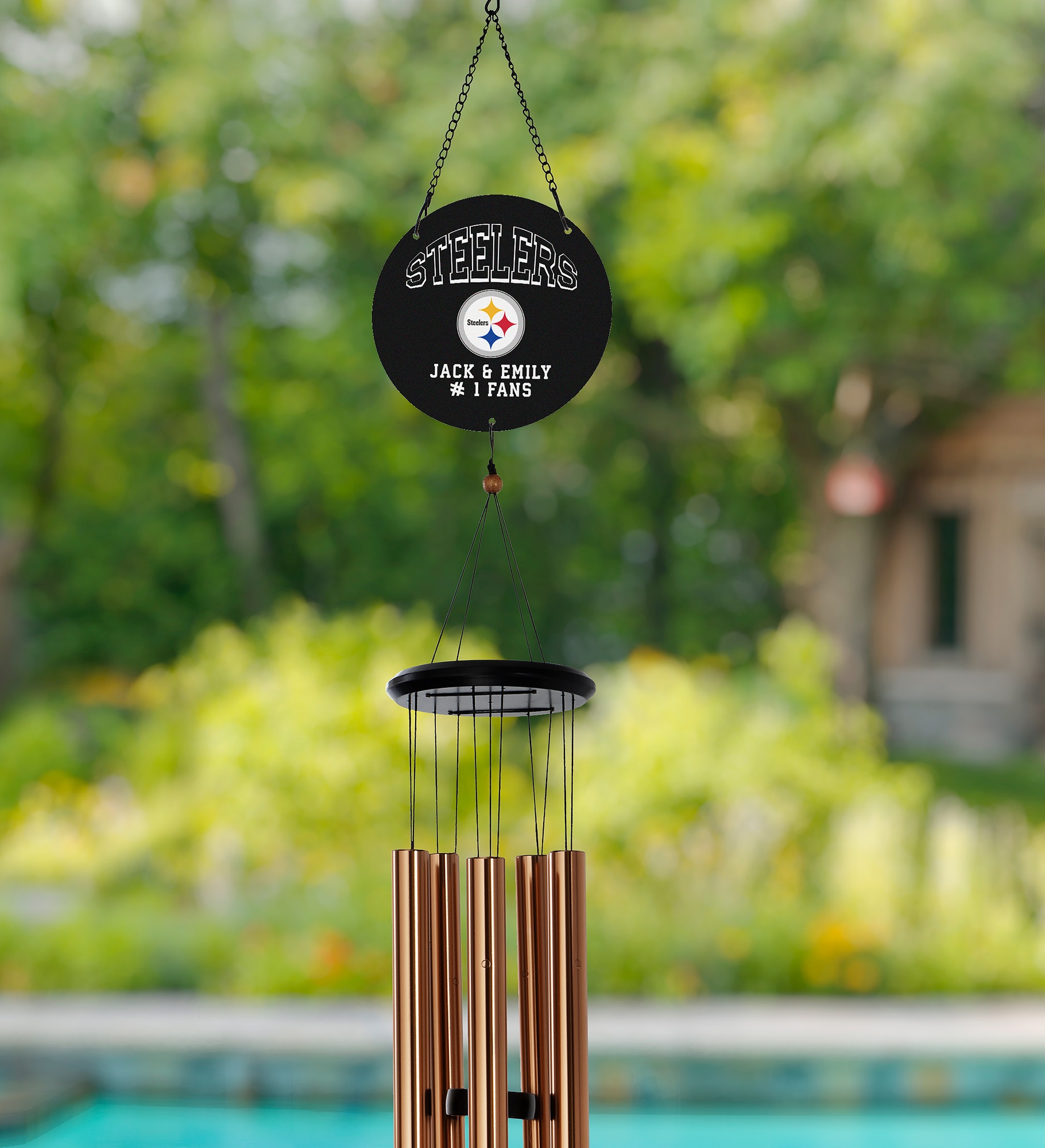 NFL Pittsburgh Steelers Personalized Wind Chimes