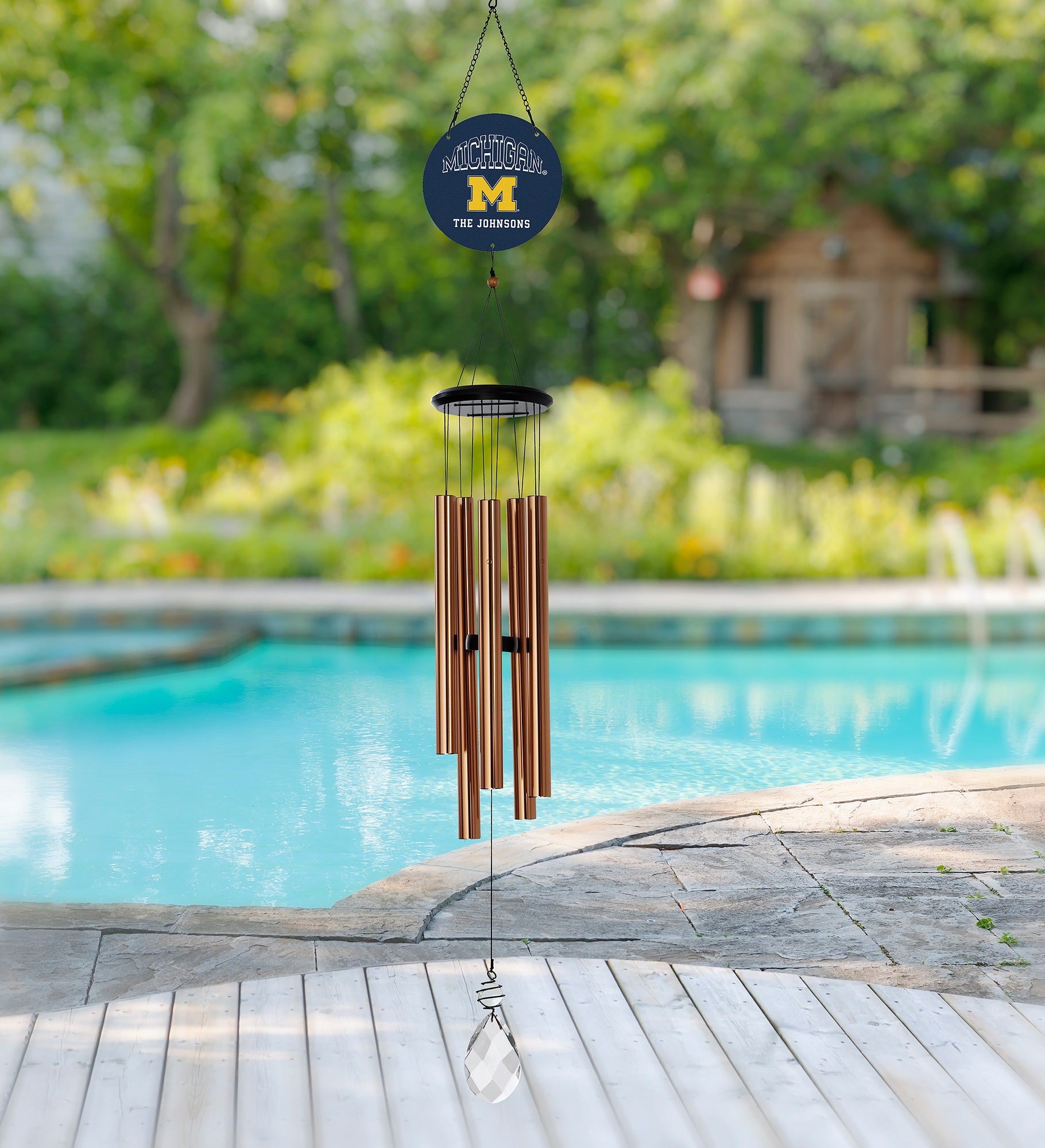 NCAA Michigan Wolverines Personalized Wind Chimes