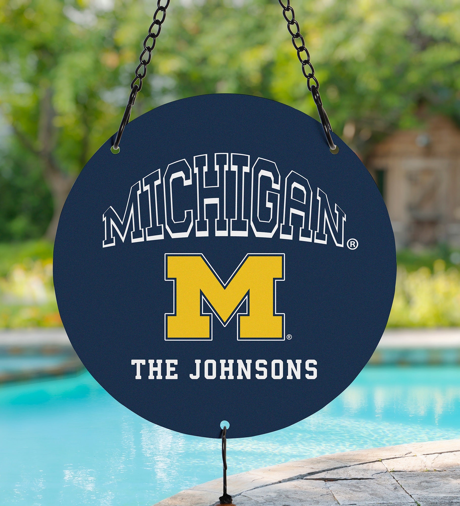 NCAA Michigan Wolverines Personalized Wind Chimes