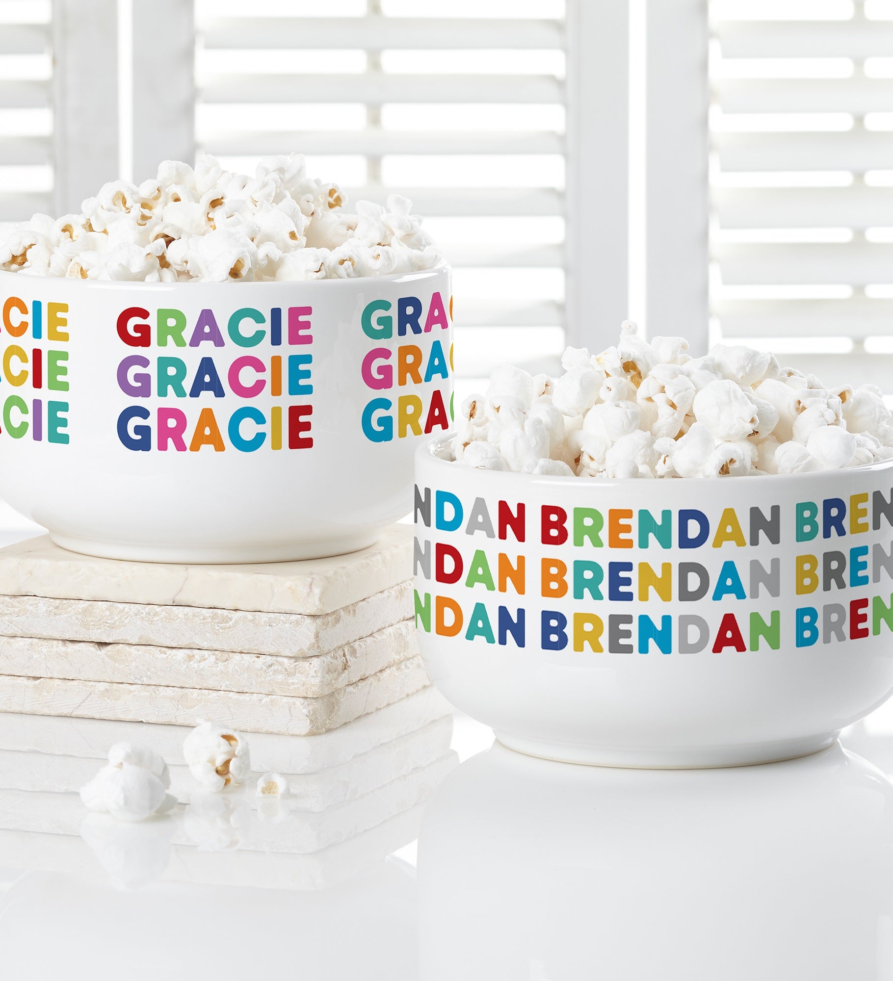 Vibrant Name Personalized 14 oz. Snack Bowl