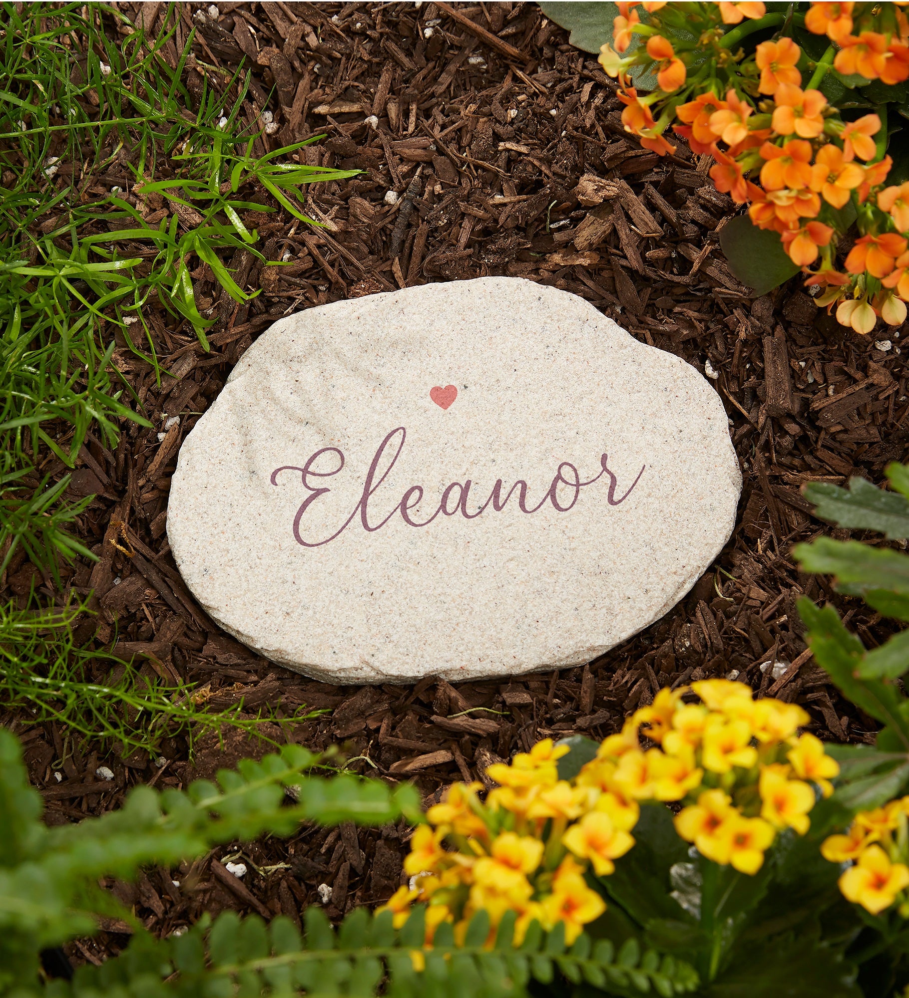 No Place Like Personalized Grandparents Round Garden Stone