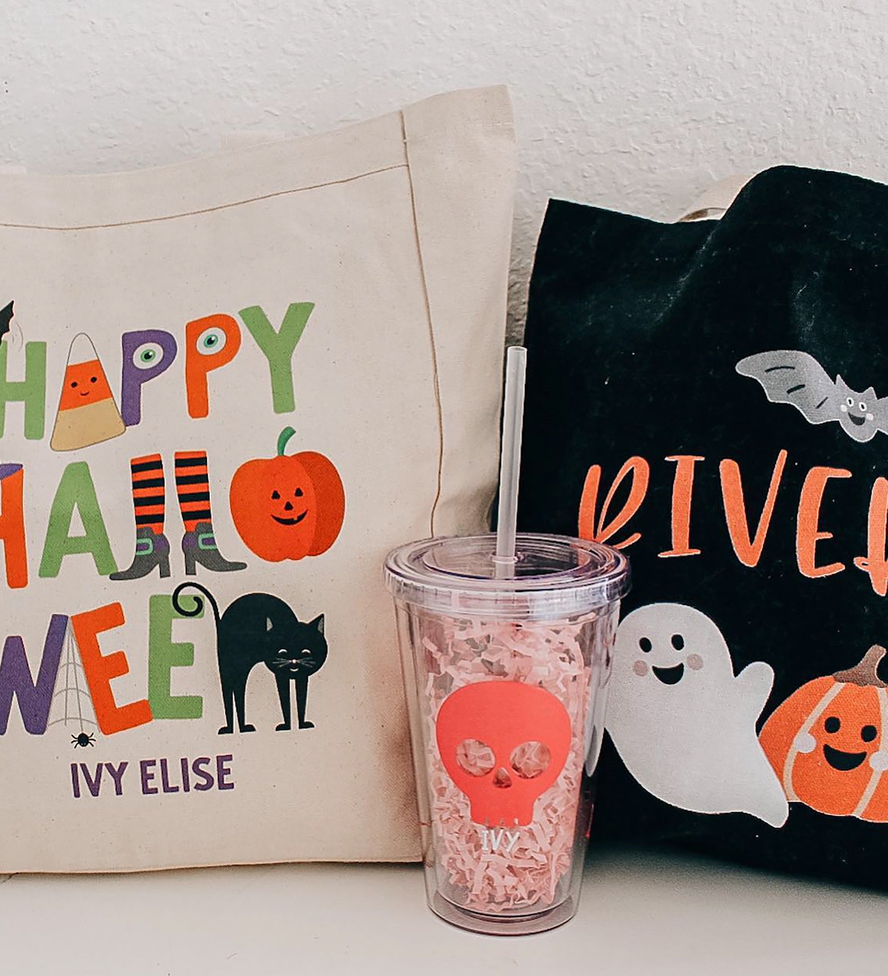 Halloween Print Personalized Halloween Treat Bag