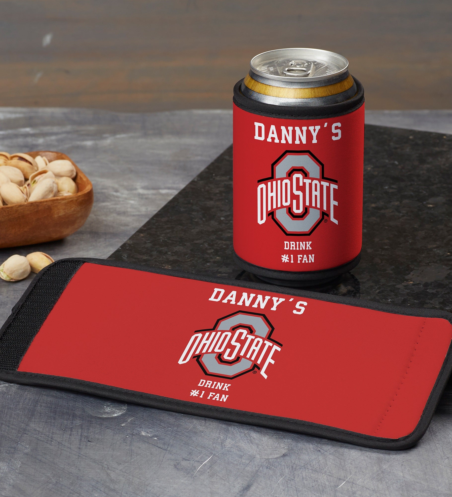 NCAA Ohio State Buckeyes Personalized Can & Bottle Wrap