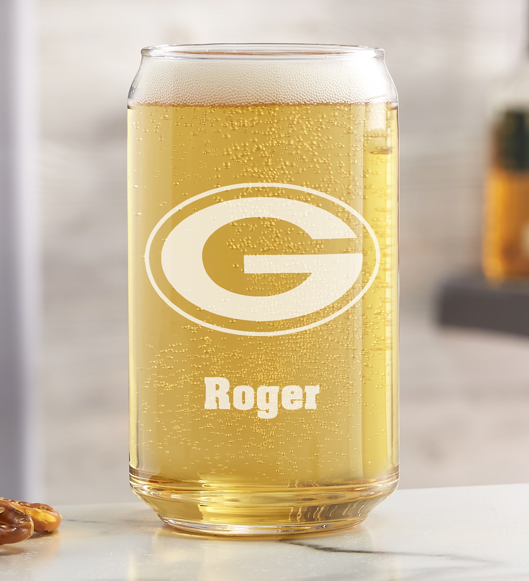 NFL Green Bay Packers Personalized Beer Glass
