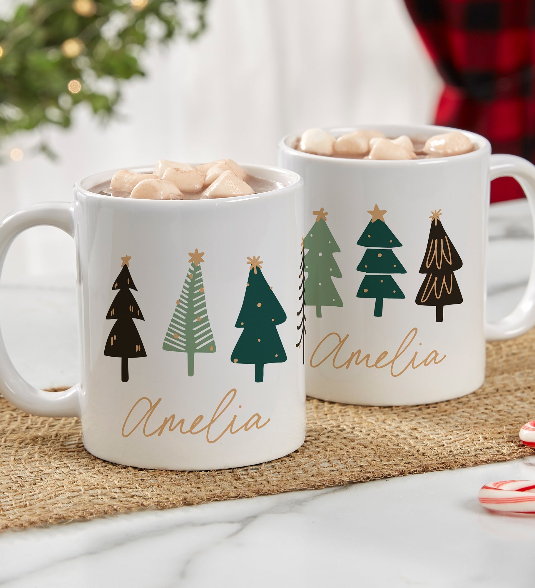 Christmas Aspen Personalized Coffee Mugs