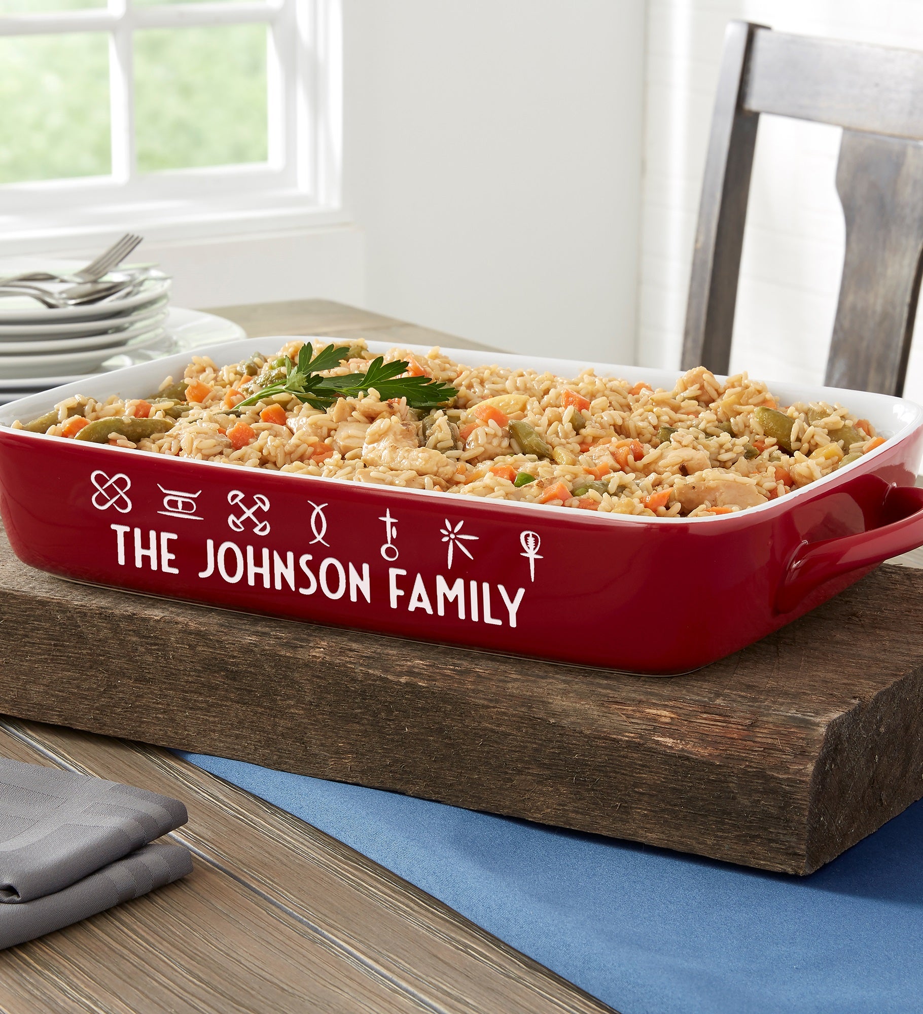 Kwanzaa Personalized Ceramic Casserole Baking Dish