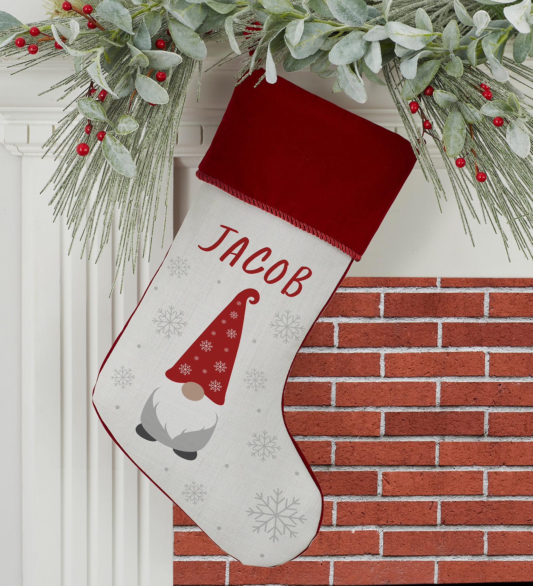 Christmas Gnome Personalized Christmas Stockings