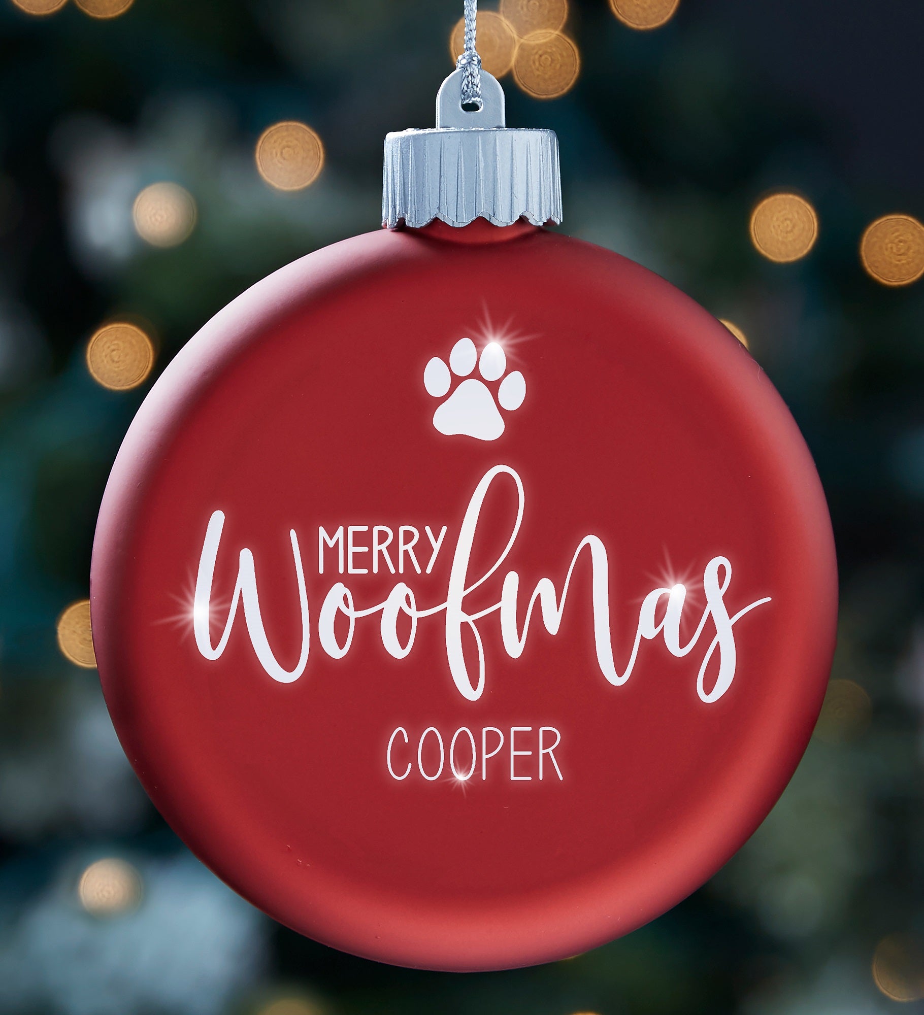 Merry Pet Personalized LED Glass Ornament
