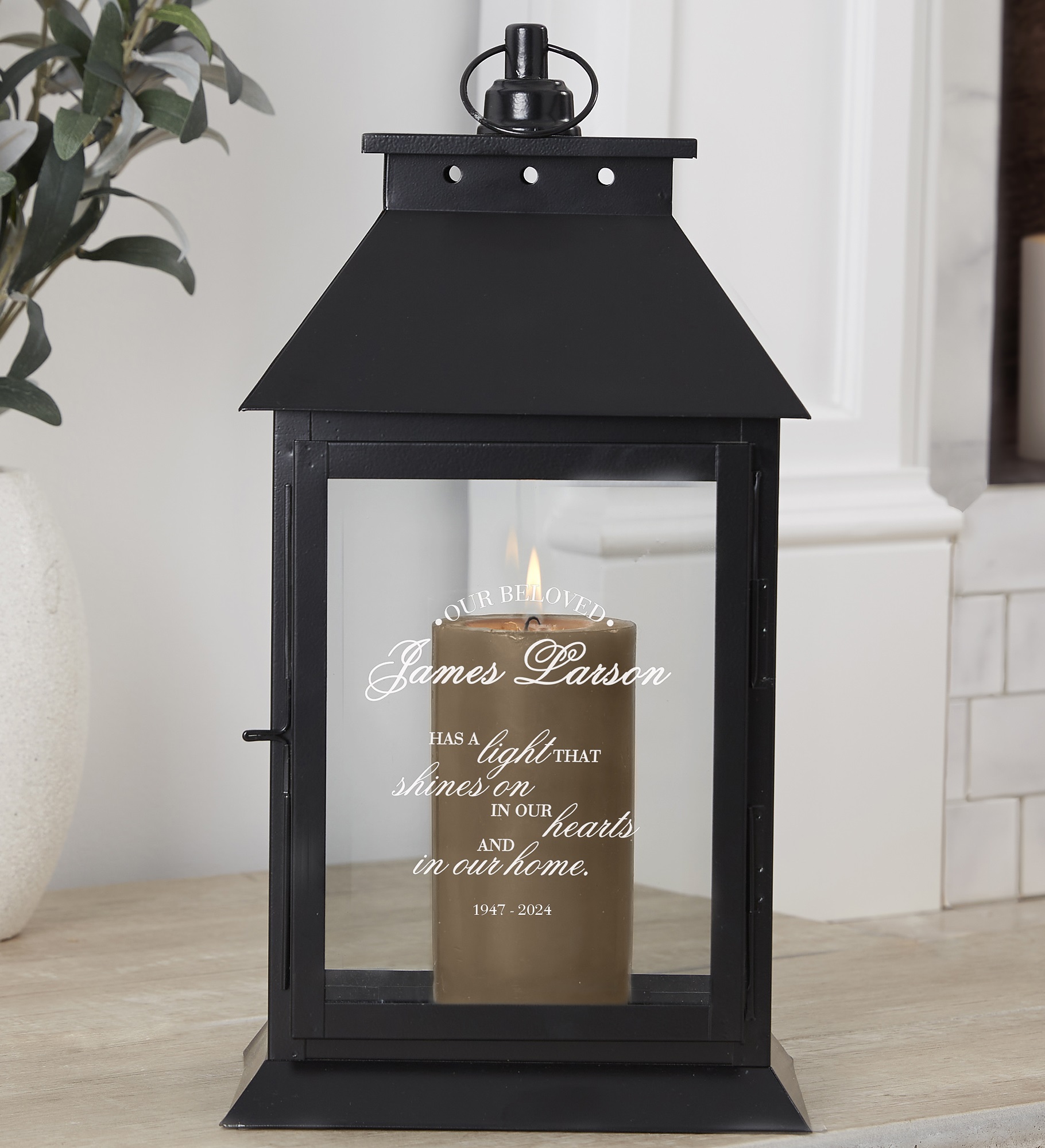Memorial Light Personalized Decorative Candle Lantern