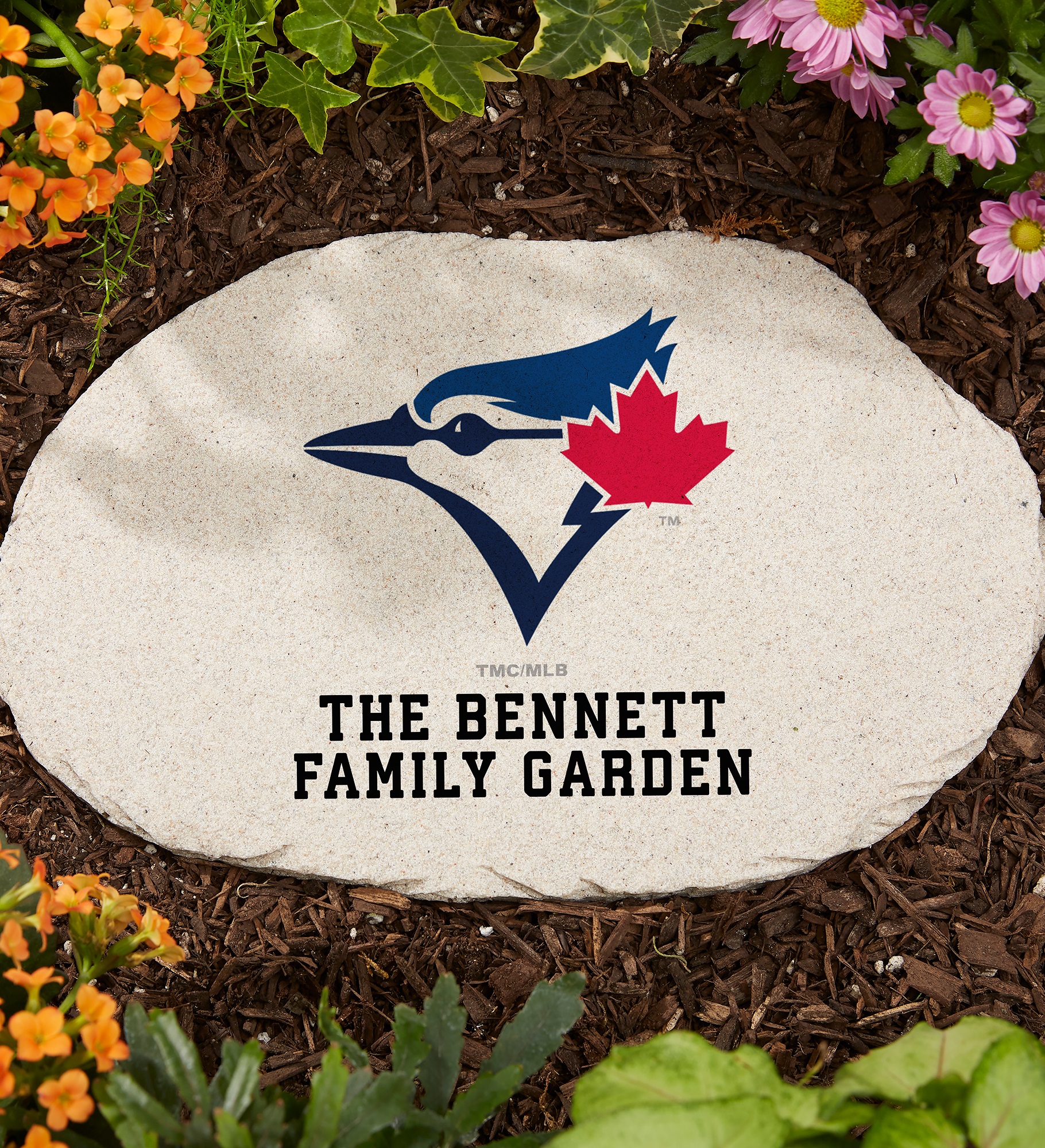 MLB Toronto Blue Jays Personalized Round Garden Stone