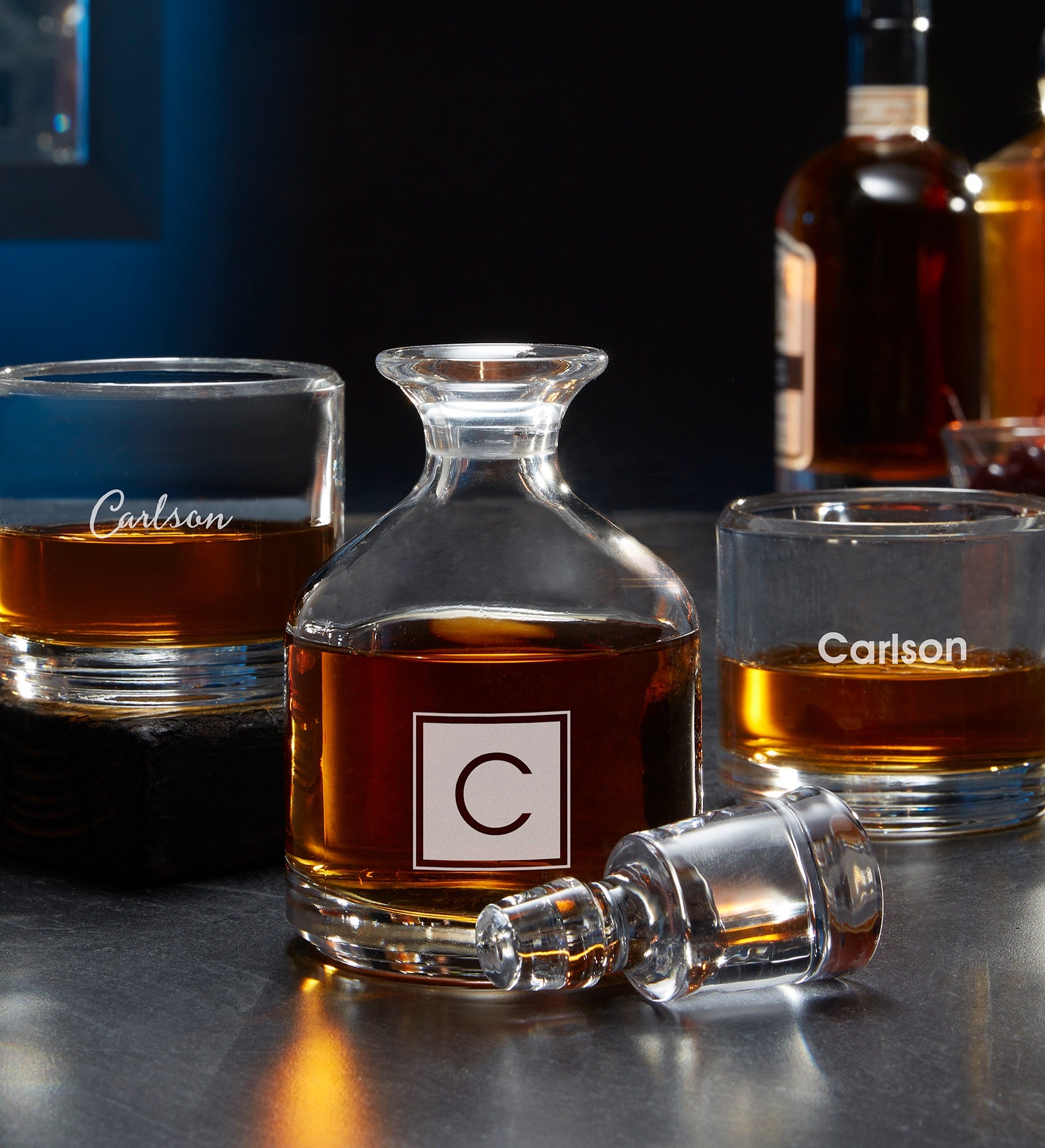 Classic Celebrations Personalized Duet 8.5 oz. Stacking Decanter Set