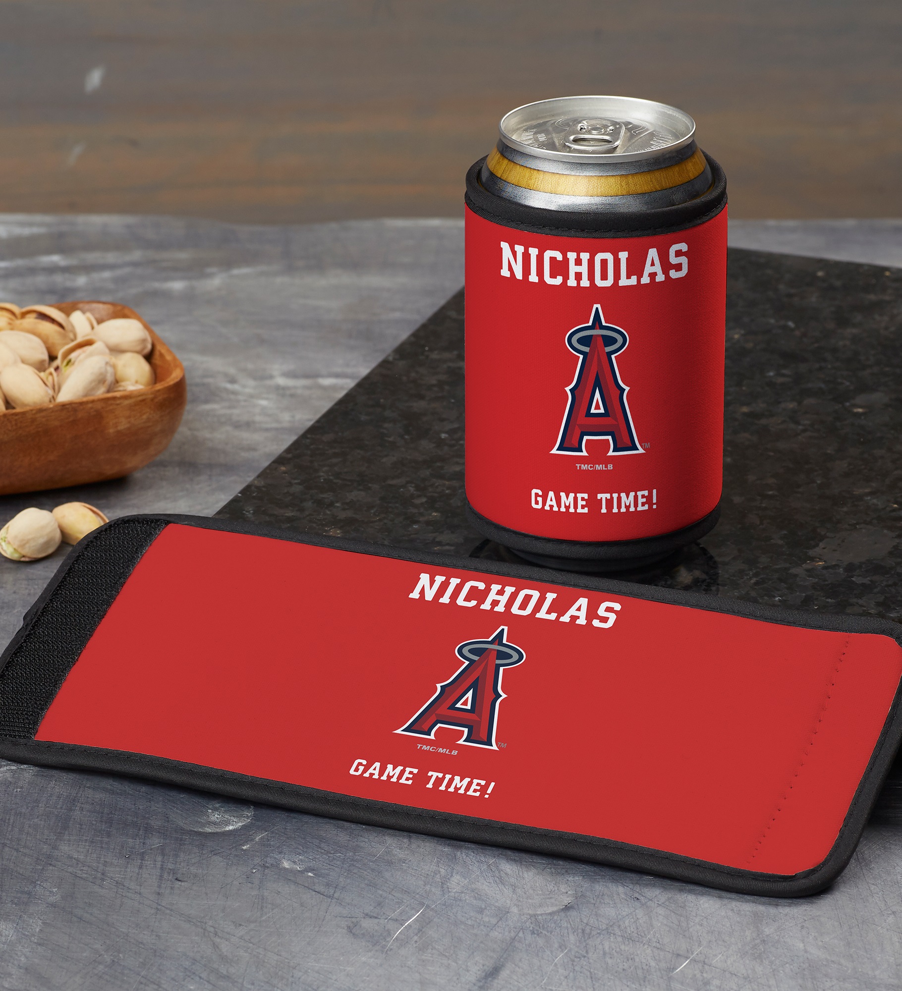 MLB Los Angeles Angels Personalized Can & Bottle Wrap