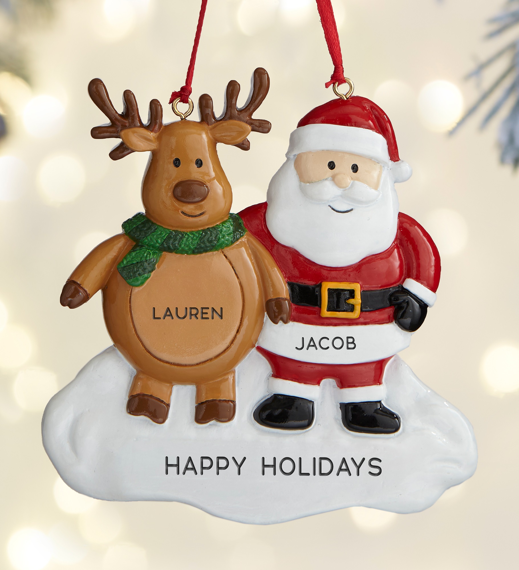 Santa and Friends<sup>©</sup> Personalized Ornament