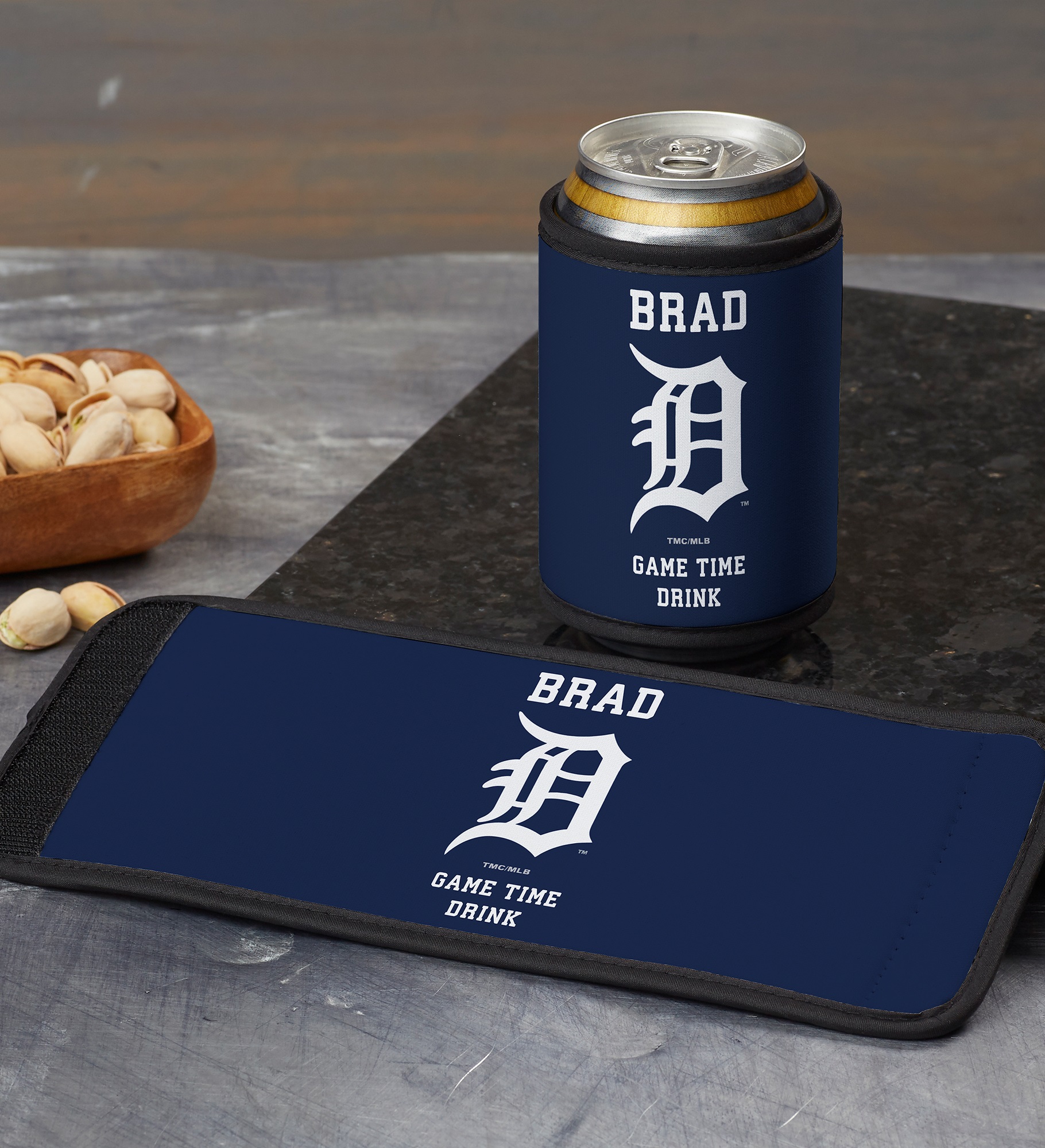 MLB Detroit Tigers Personalized Can & Bottle Wrap