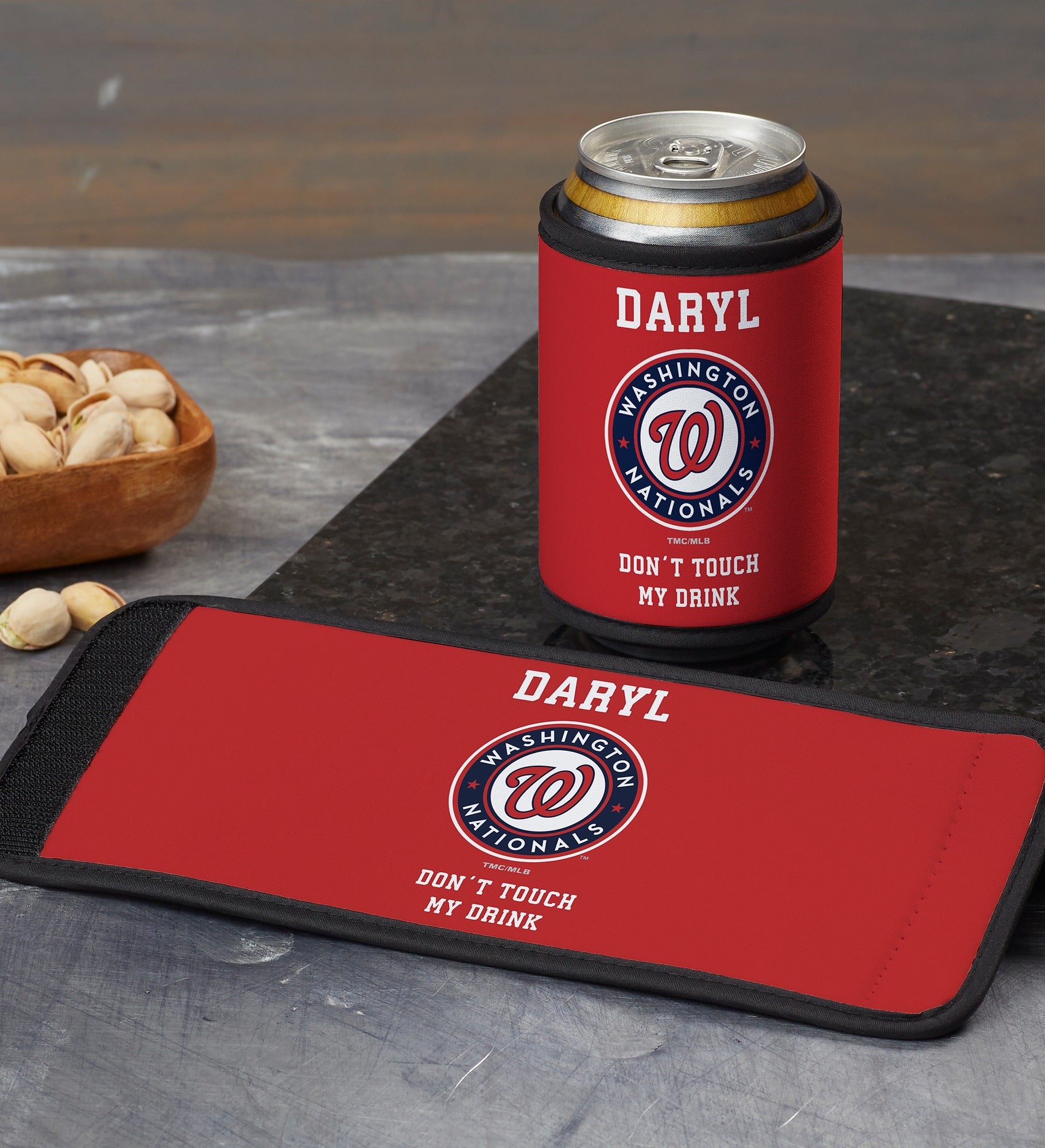 MLB Washington Nationals Personalized Can & Bottle Wrap