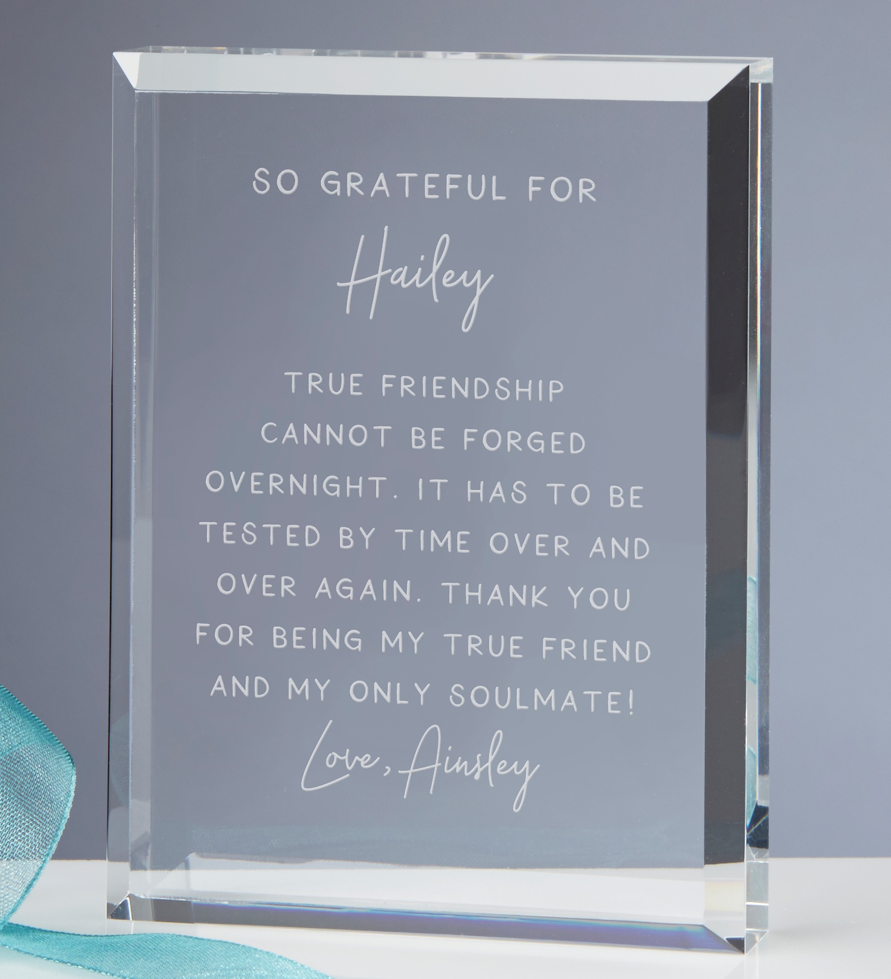 Grateful For You Personalized Keepsake