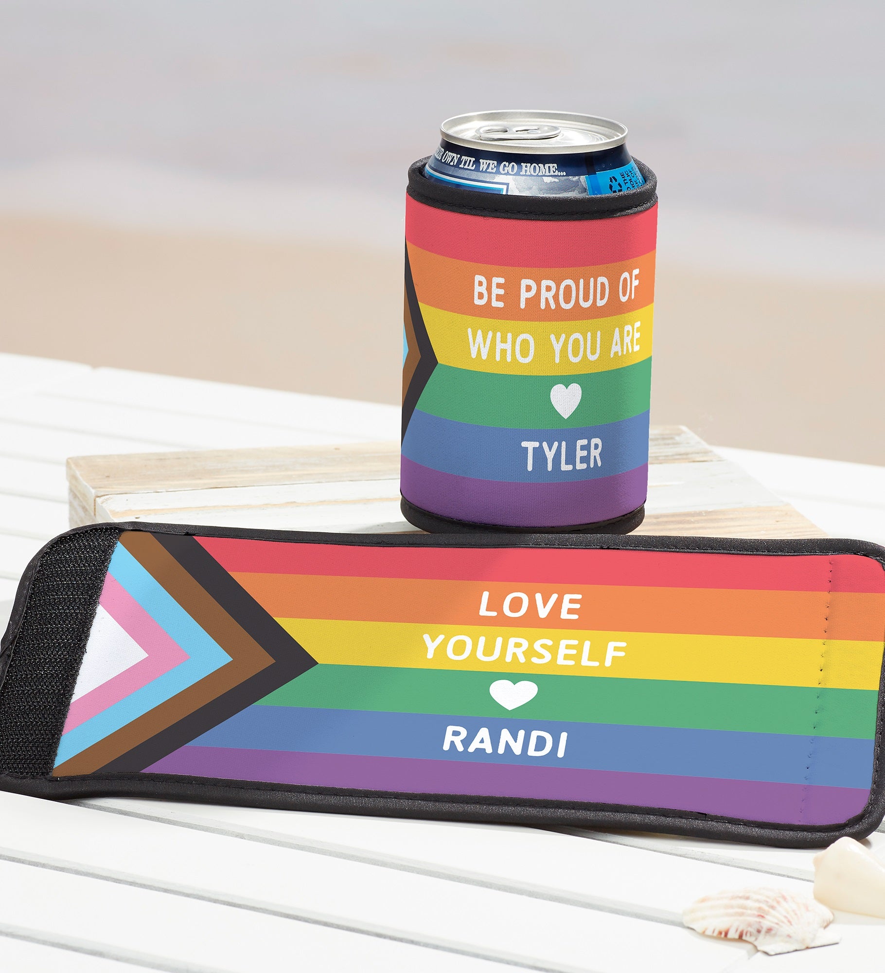 Love Yourself Personalized Beer Can & Bottle Wrap