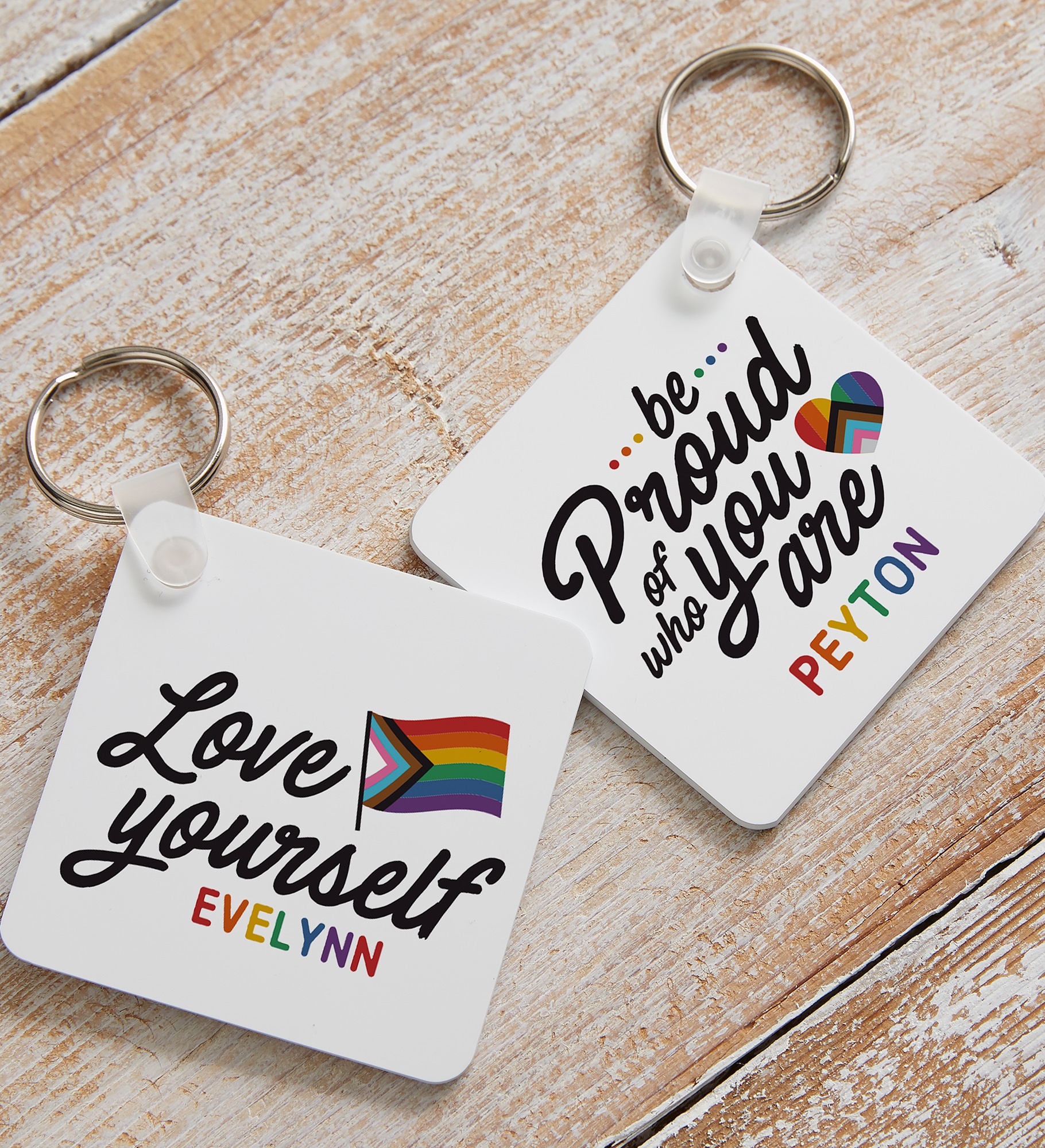 Love Yourself Personalized Keyring