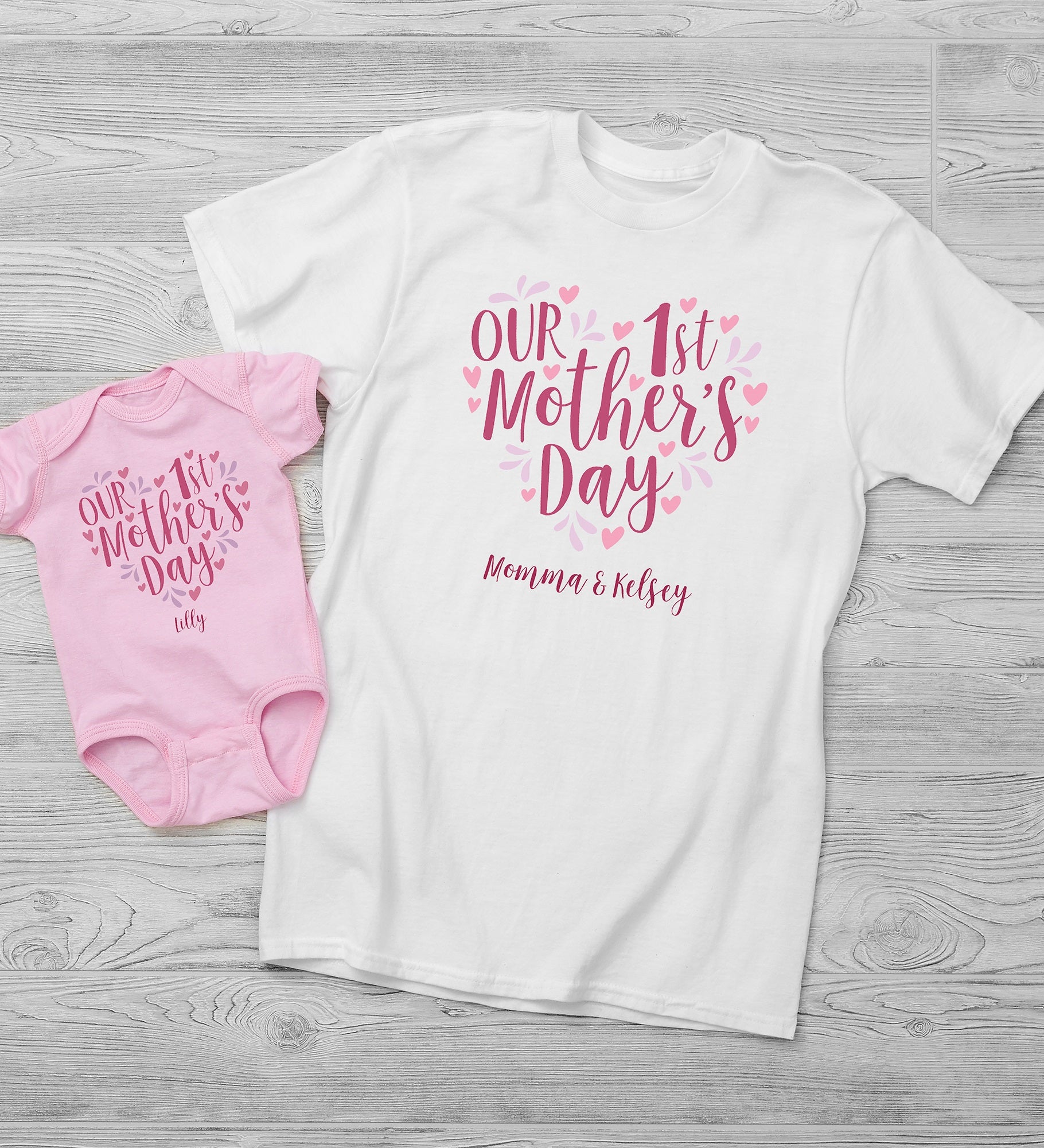 Our First Mother's Day Adult Personalized Shirts