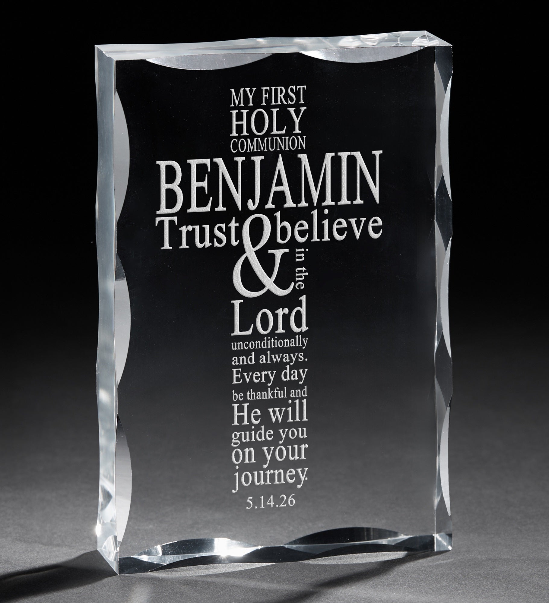 First Communion Engraved Keepsake