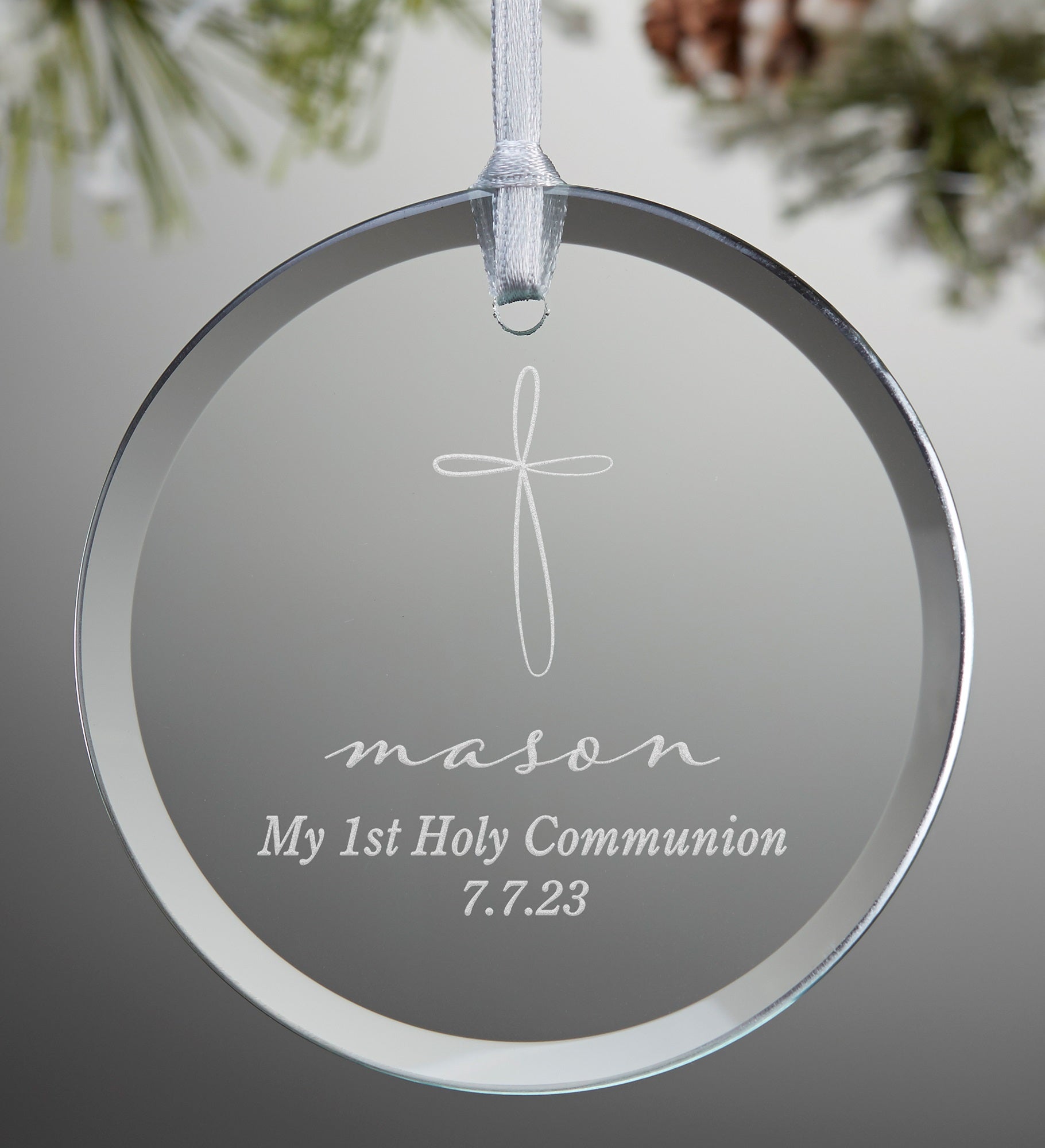 Holy Name Personalized First Communion Ornament