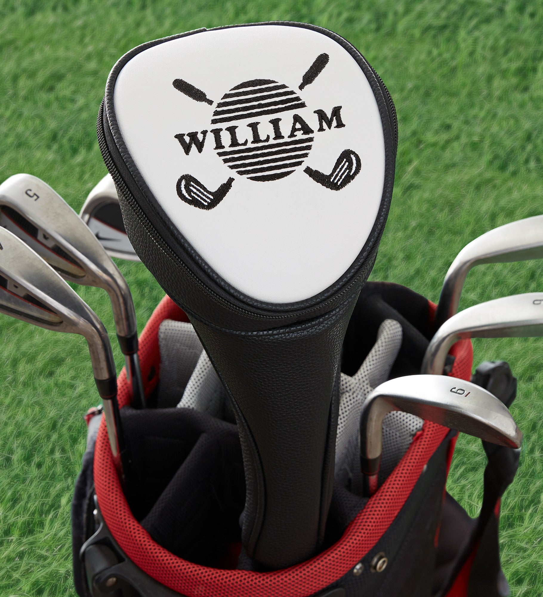 Best Dad By Par Embroidered Performance Club Cover 