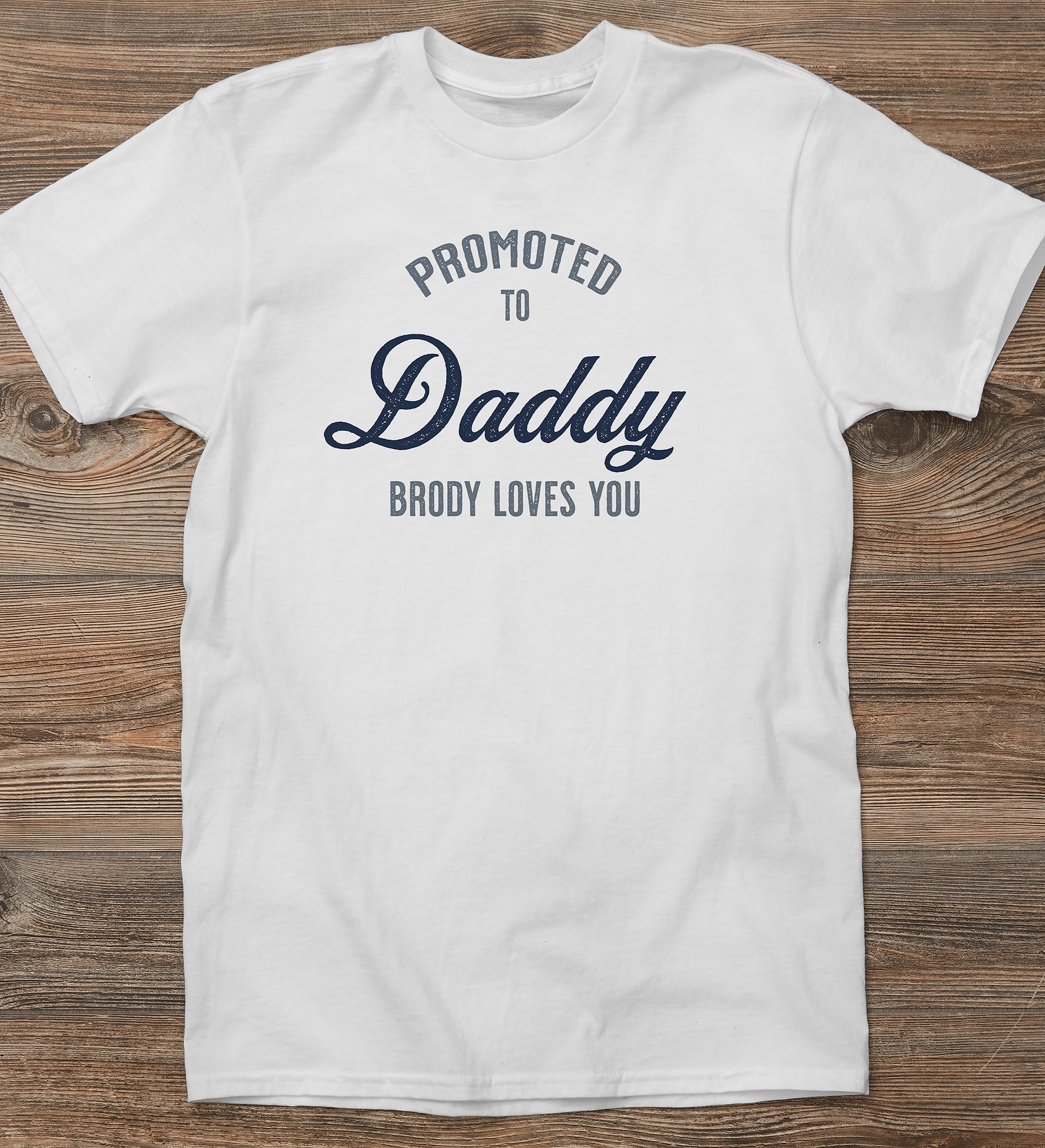 Promoted To Dad Personalized Men's Shirts