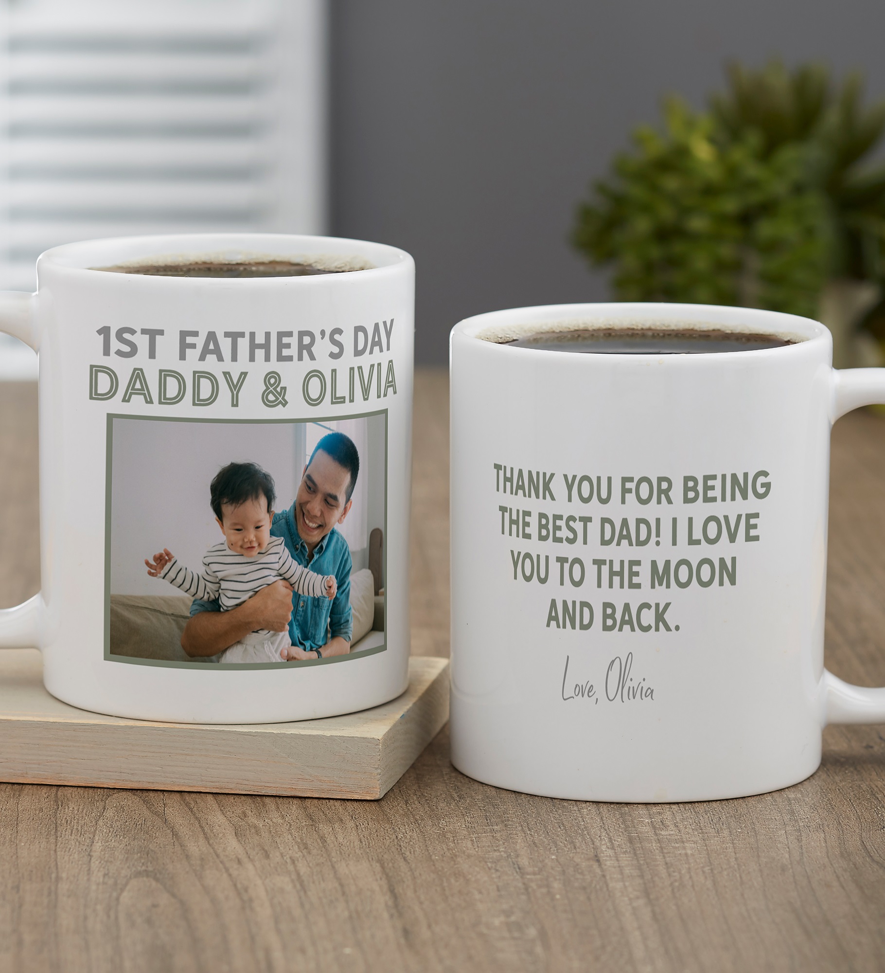 First Father's Day Personalized Coffee Mug 
