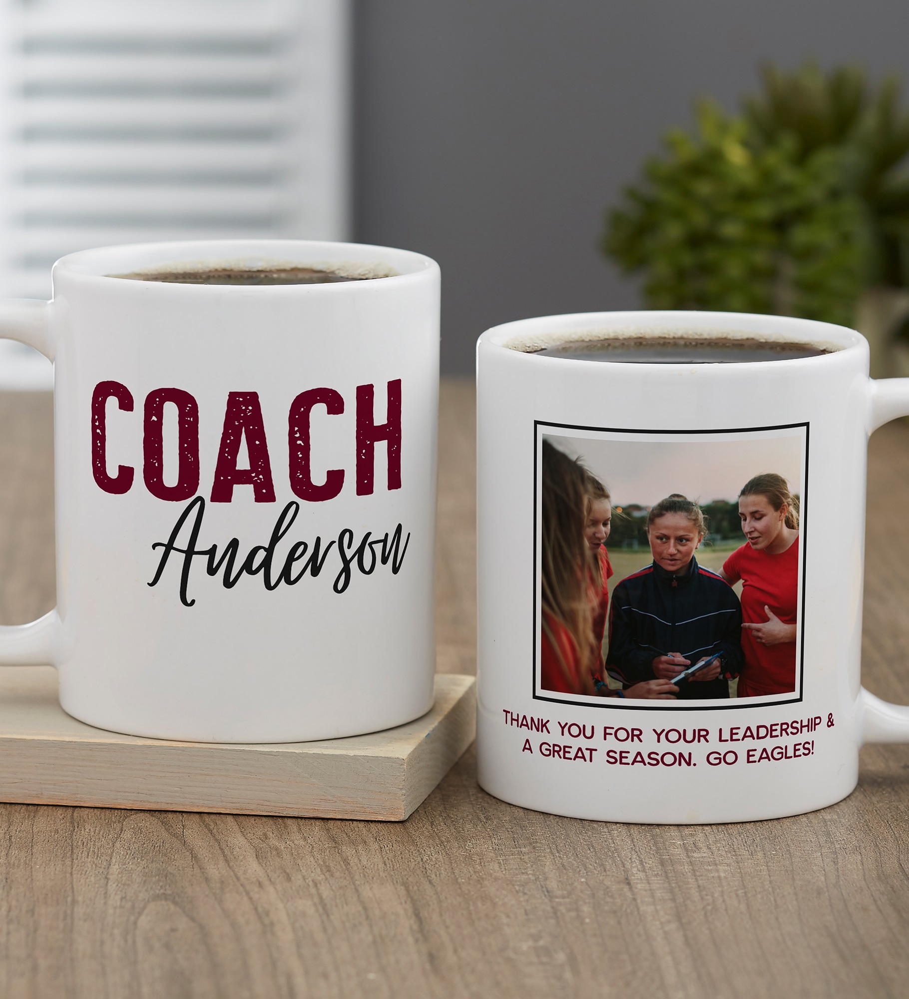 Thanks Coach Personalized Coffee Mugs
