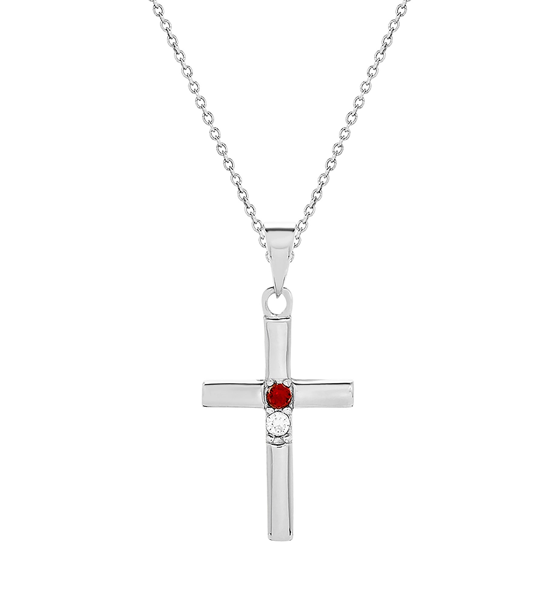 Cross Birthstone Custom Pendant