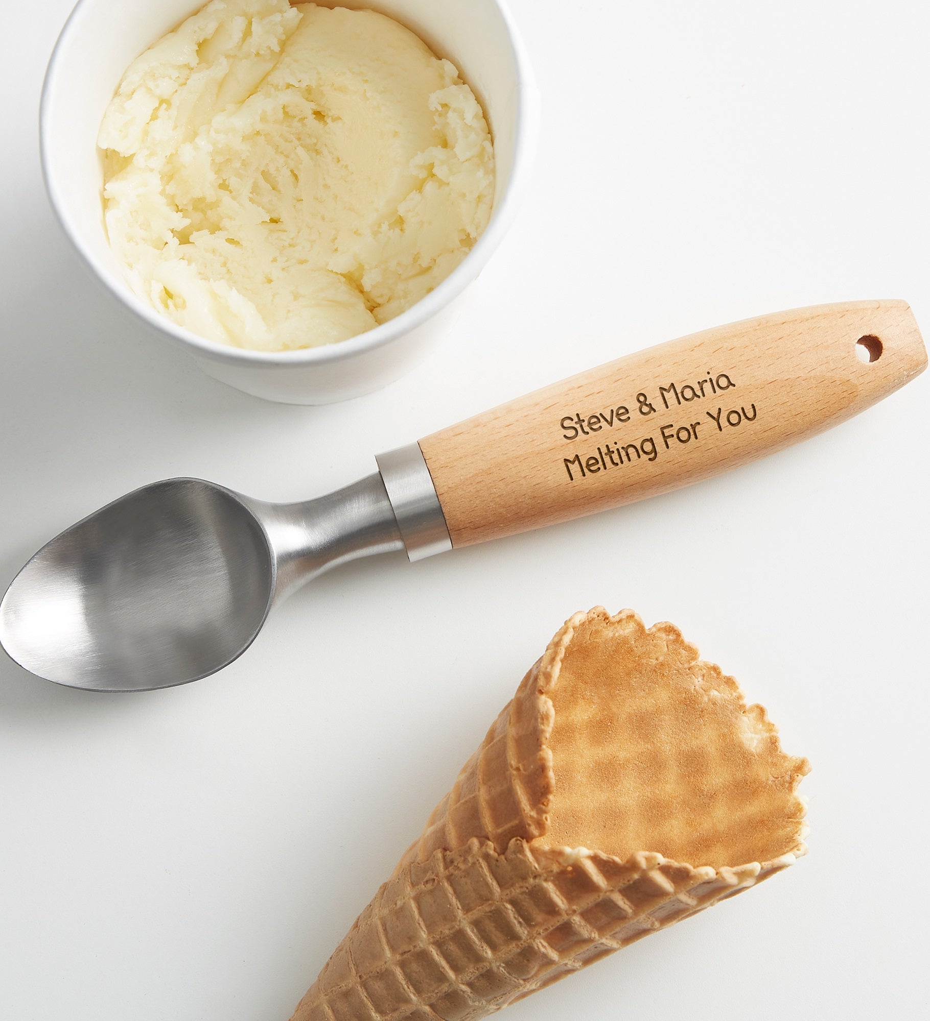 Sweet Couple Personalized Ice Cream Scoop 