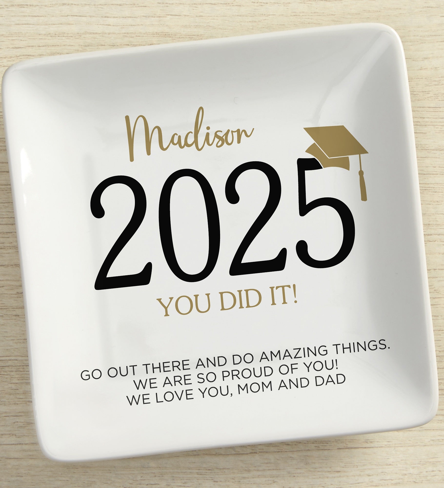 Classic Graduation Personalized Ring Dish