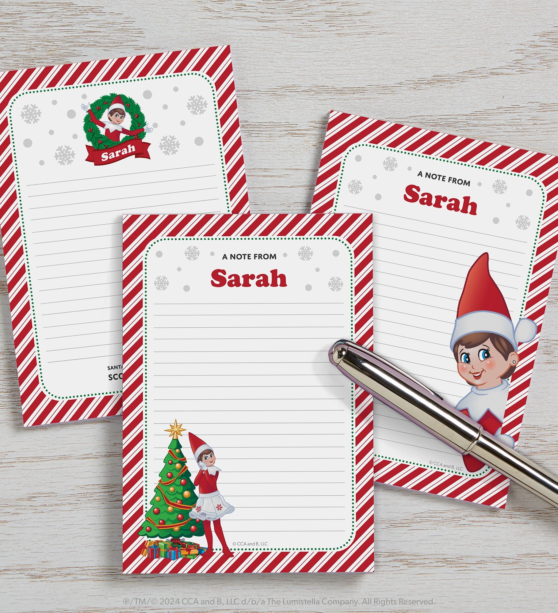 The Elf on the Shelf® Personalized Mini Notepad Set of 3