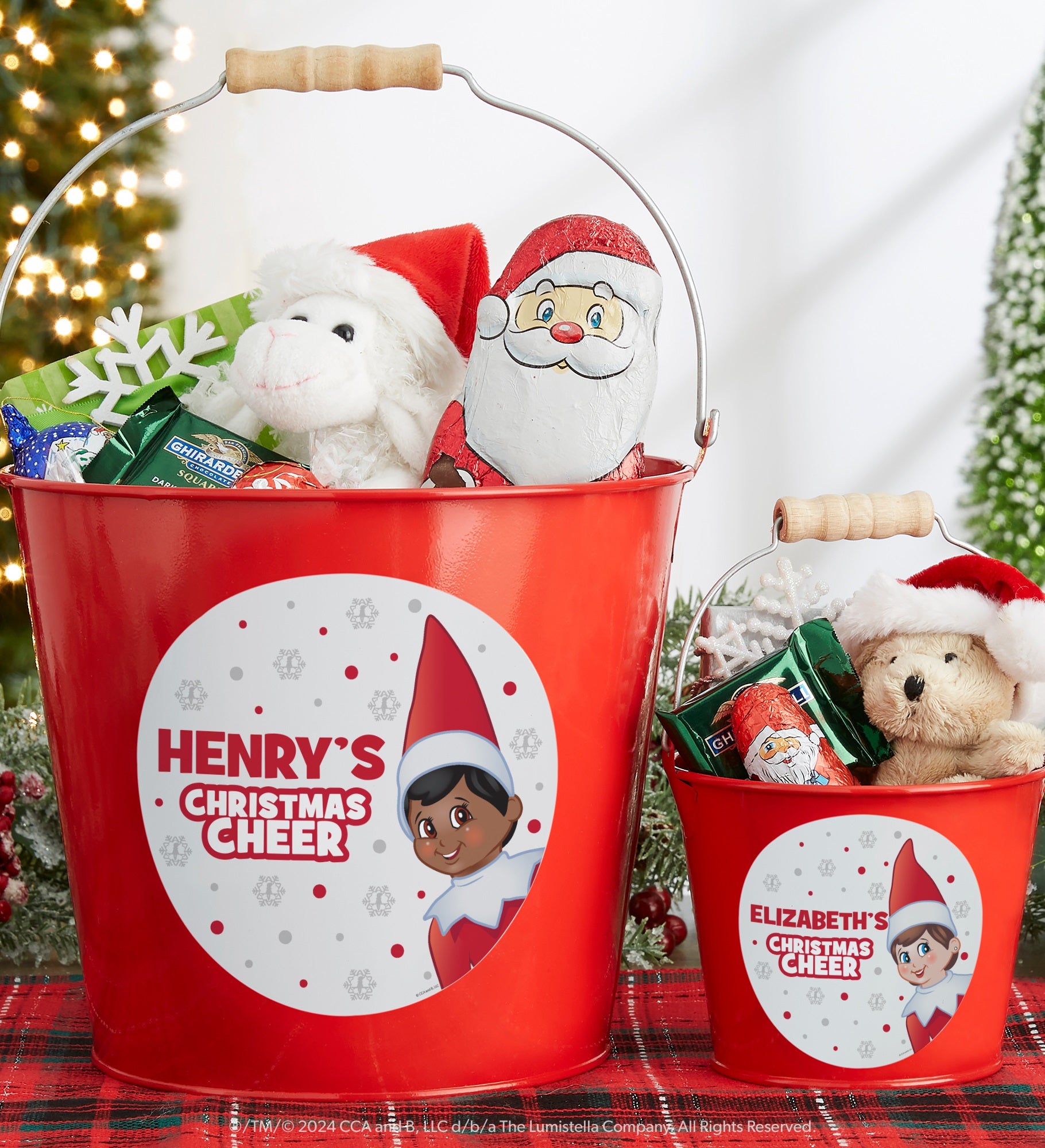 The Elf on the Shelf® Personalized Metal Buckets