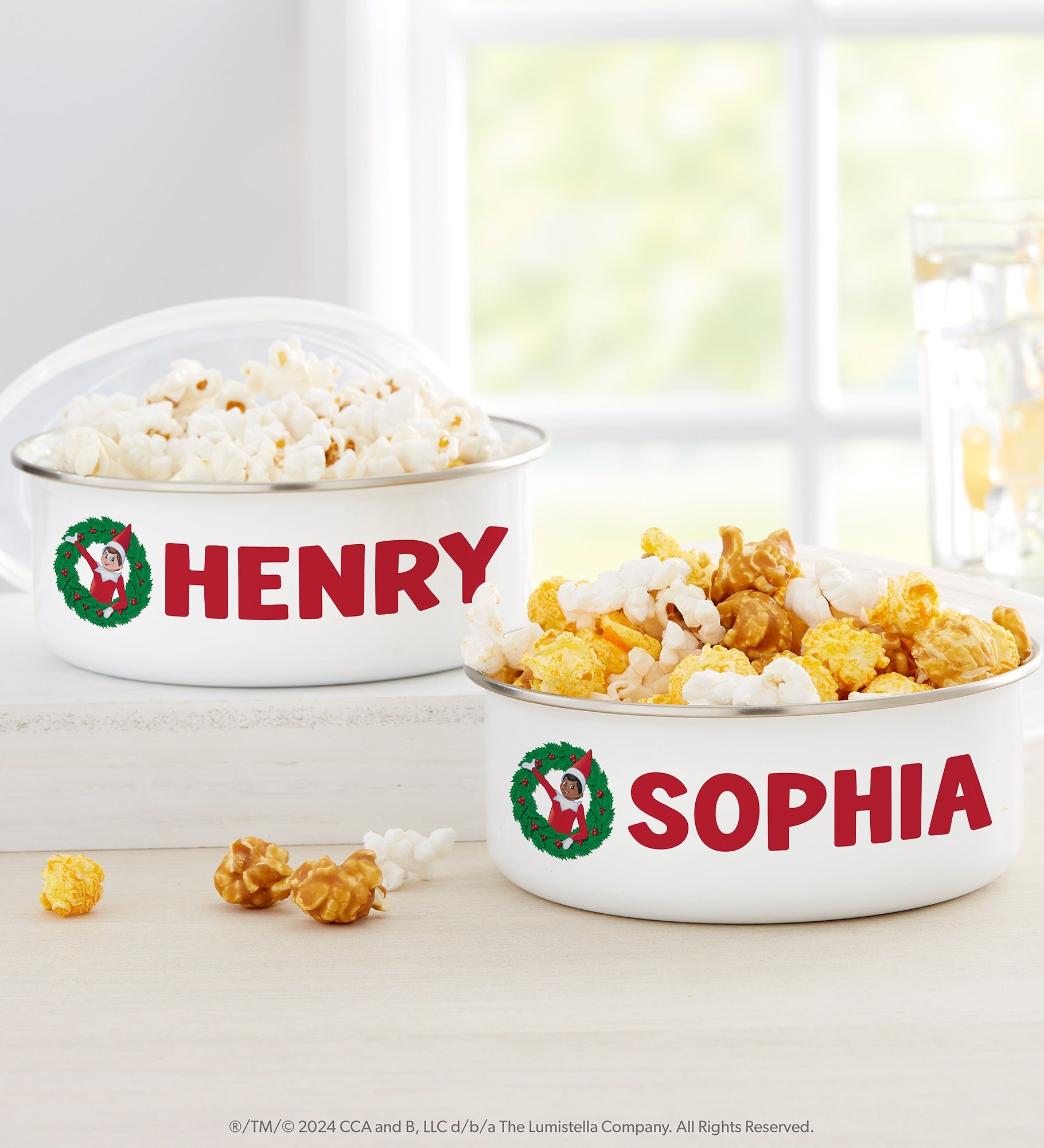 The Elf on the Shelf® Personalized Enamel Bowl with Lid