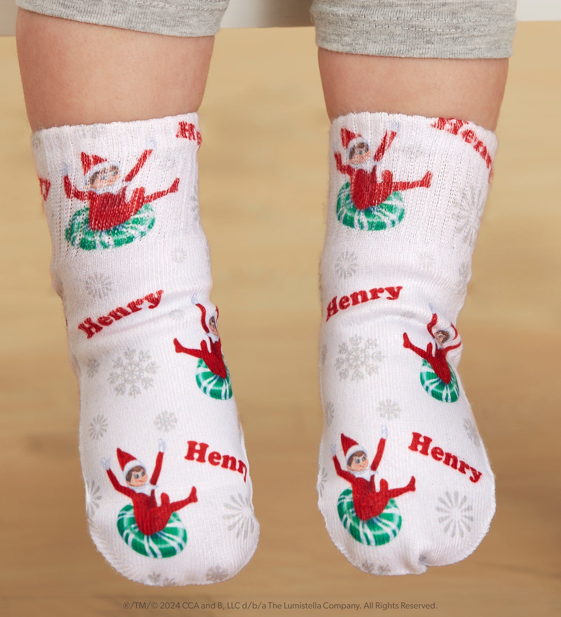 The Elf on the Shelf® Personalized Toddler Holiday Socks