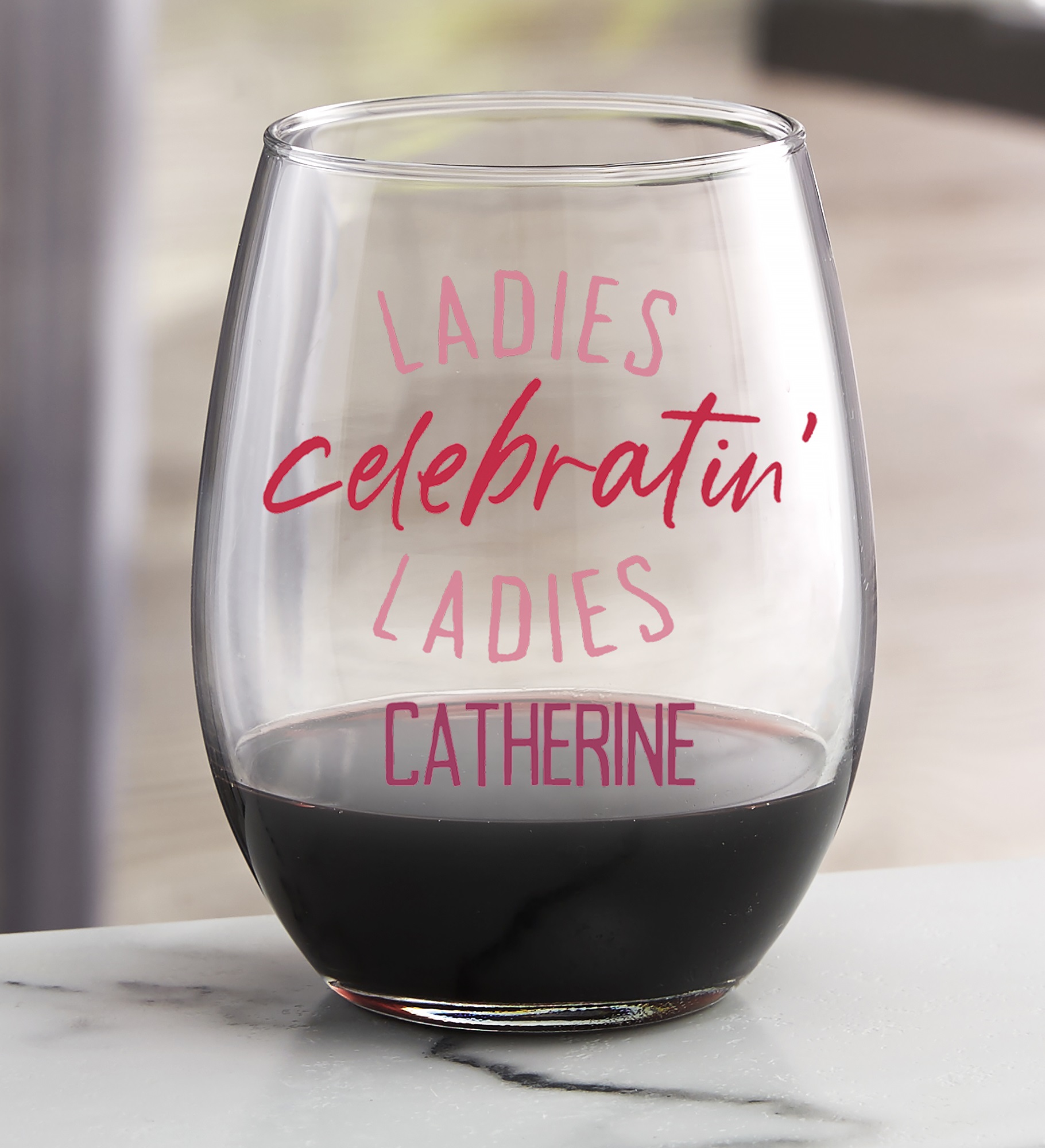 Galentine's Day Personalized Valentine's Day Wine Glass Collection