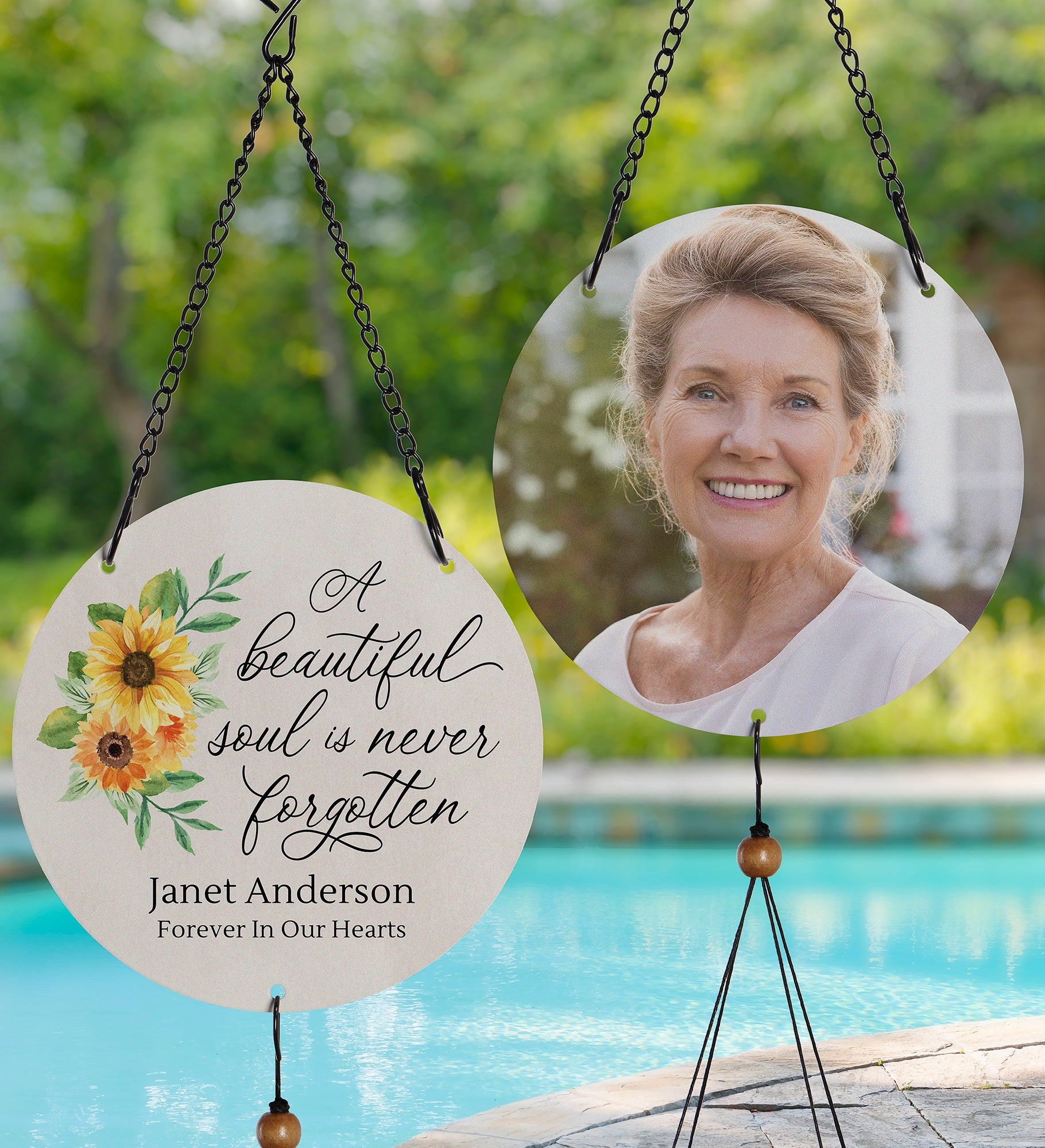 Beautiful Soul Personalized Photo Wind Chimes