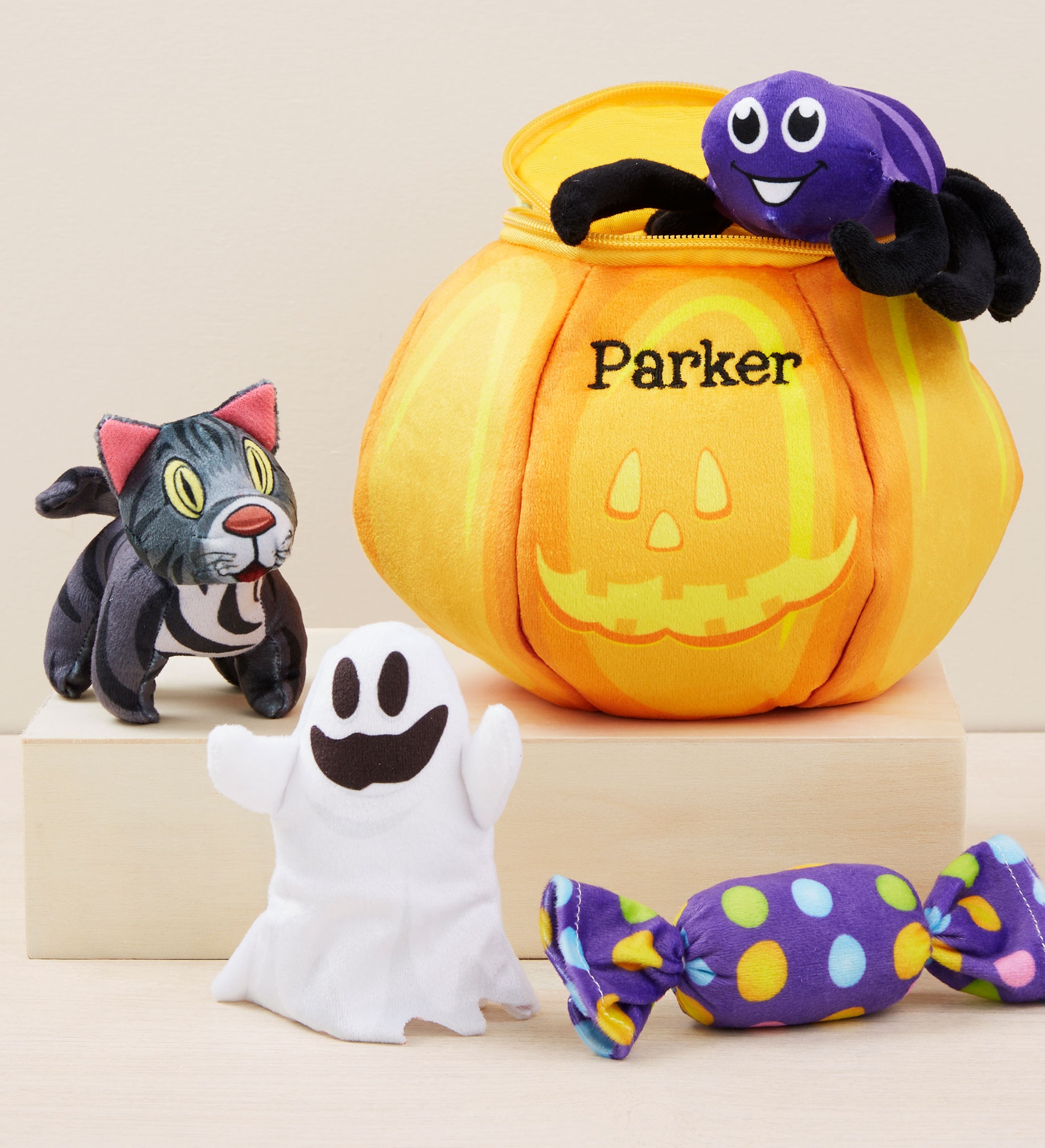 My First Halloween Embroidered Musical Plush Playset