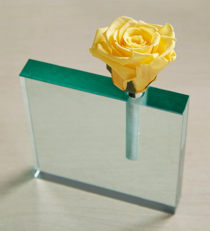 Magnificent Roses® Personalized Birthday Message Bud Vase