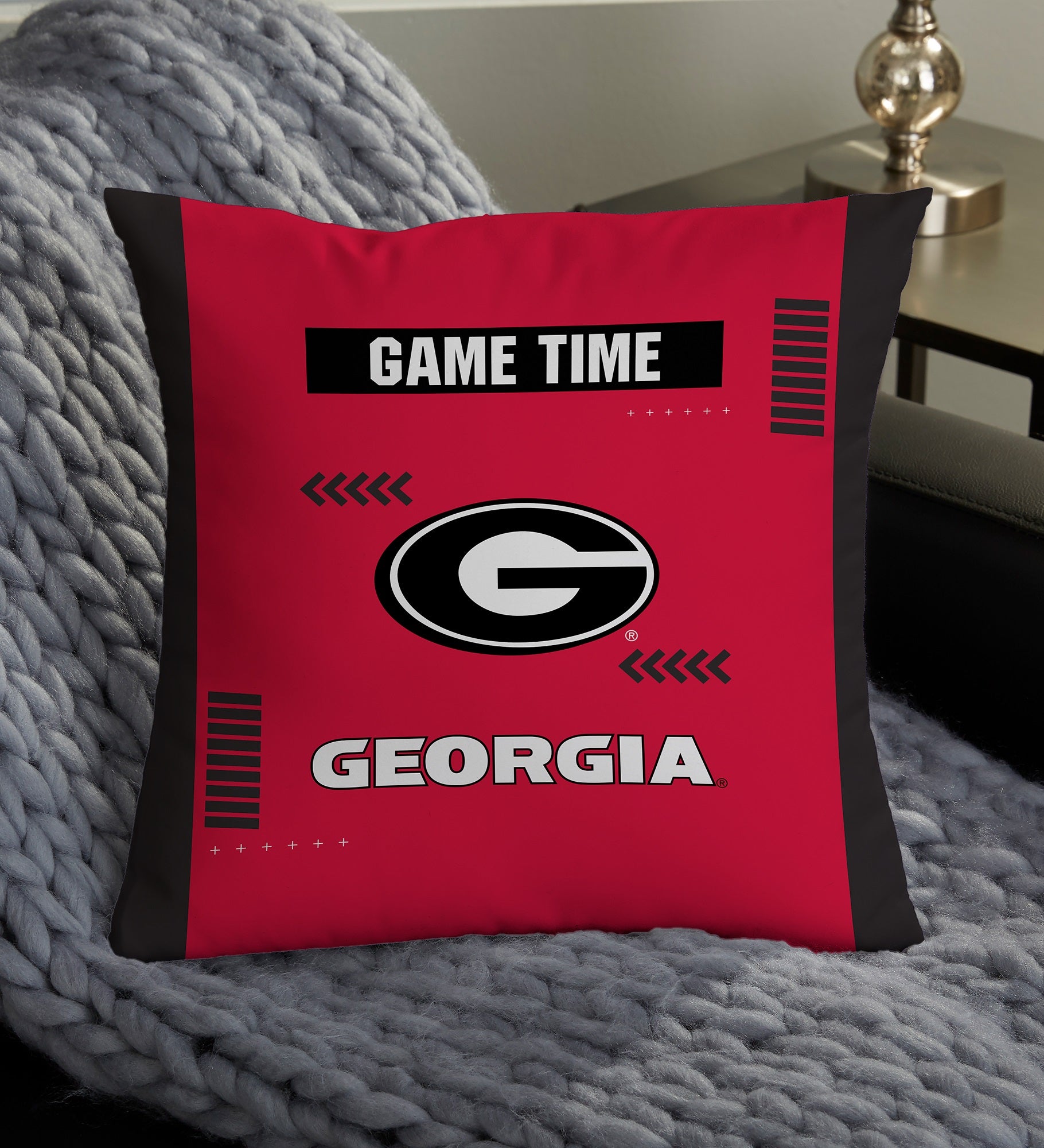 NCAA Georgia Bulldogs Classic Personalized Throw Pillow