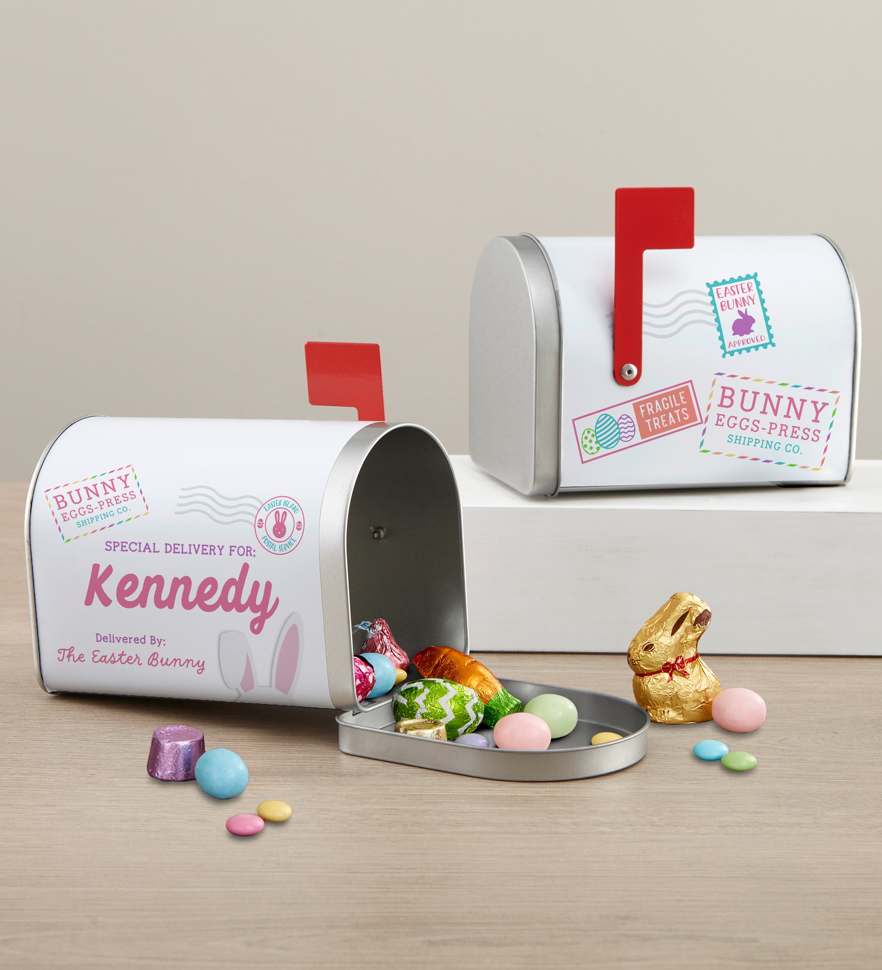 Special Delivery Personalized Easter Metal Treat Mailbox