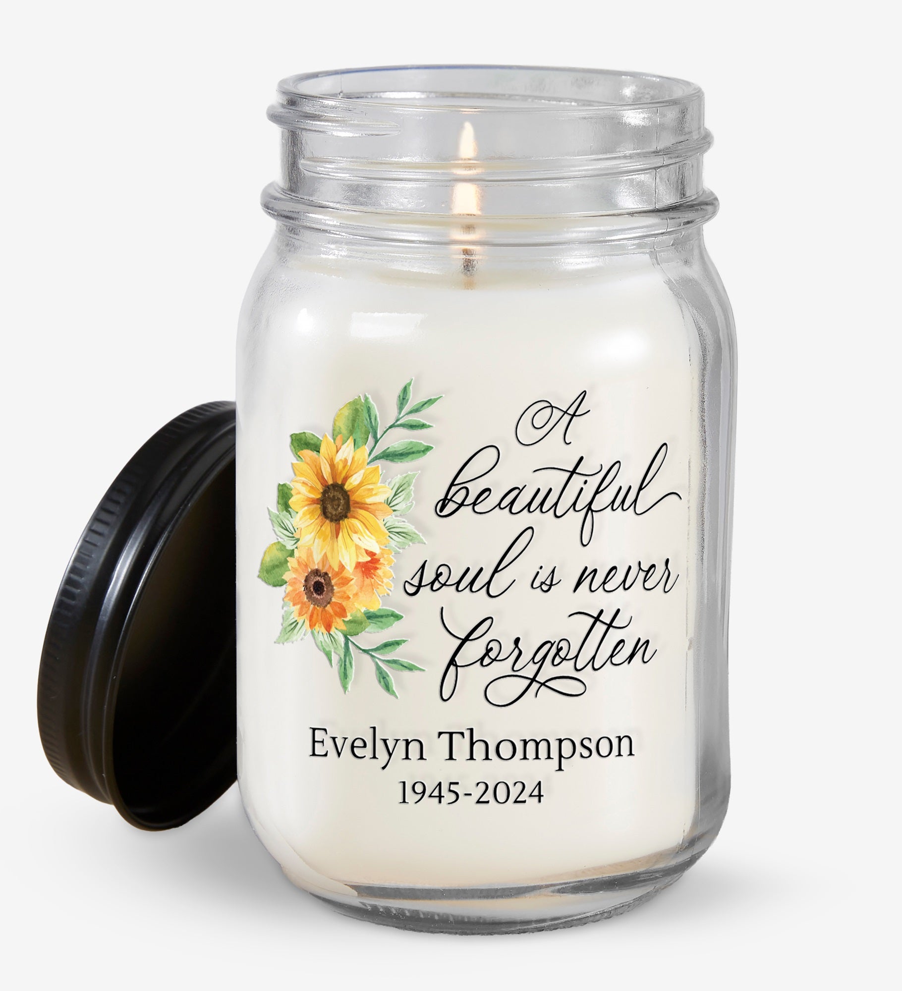 Beautiful Soul Personalized Farmhouse Candle Jar
