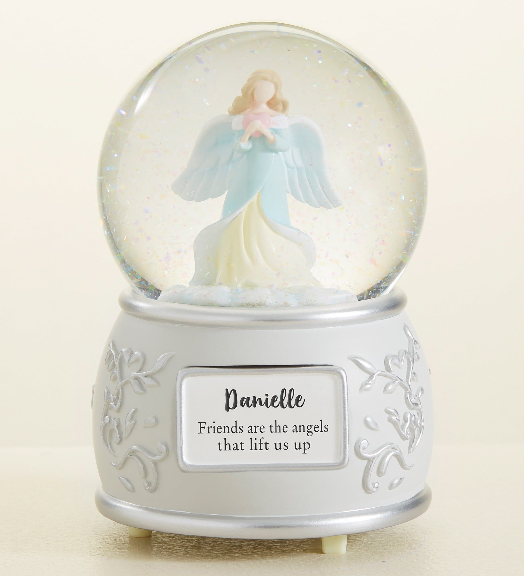 Friendship Personalized Angel Snow Globe 