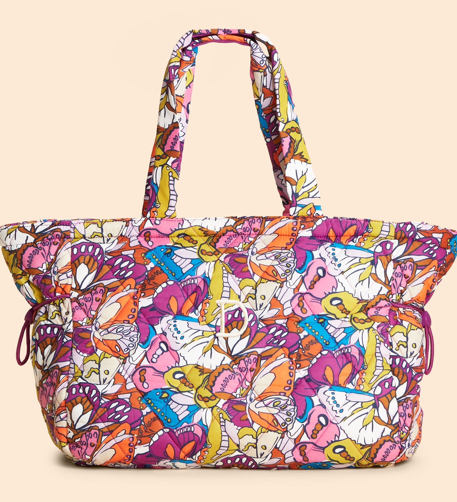 Vera Bradley Embroidered Knollton Travel Tote-Flutter