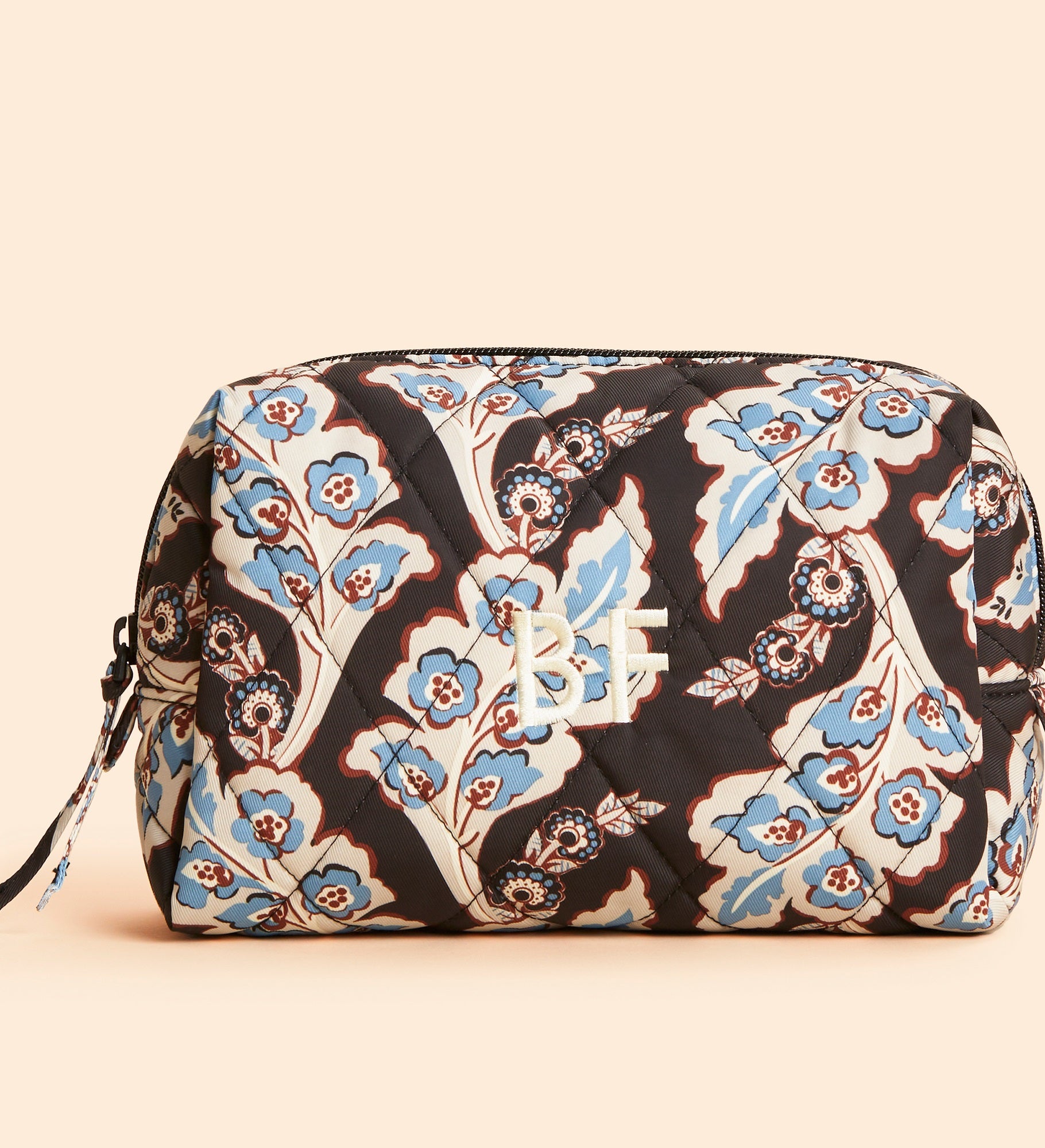 Vera Bradley Embroidered Cosmetic Bag-Calyx+Quill Black