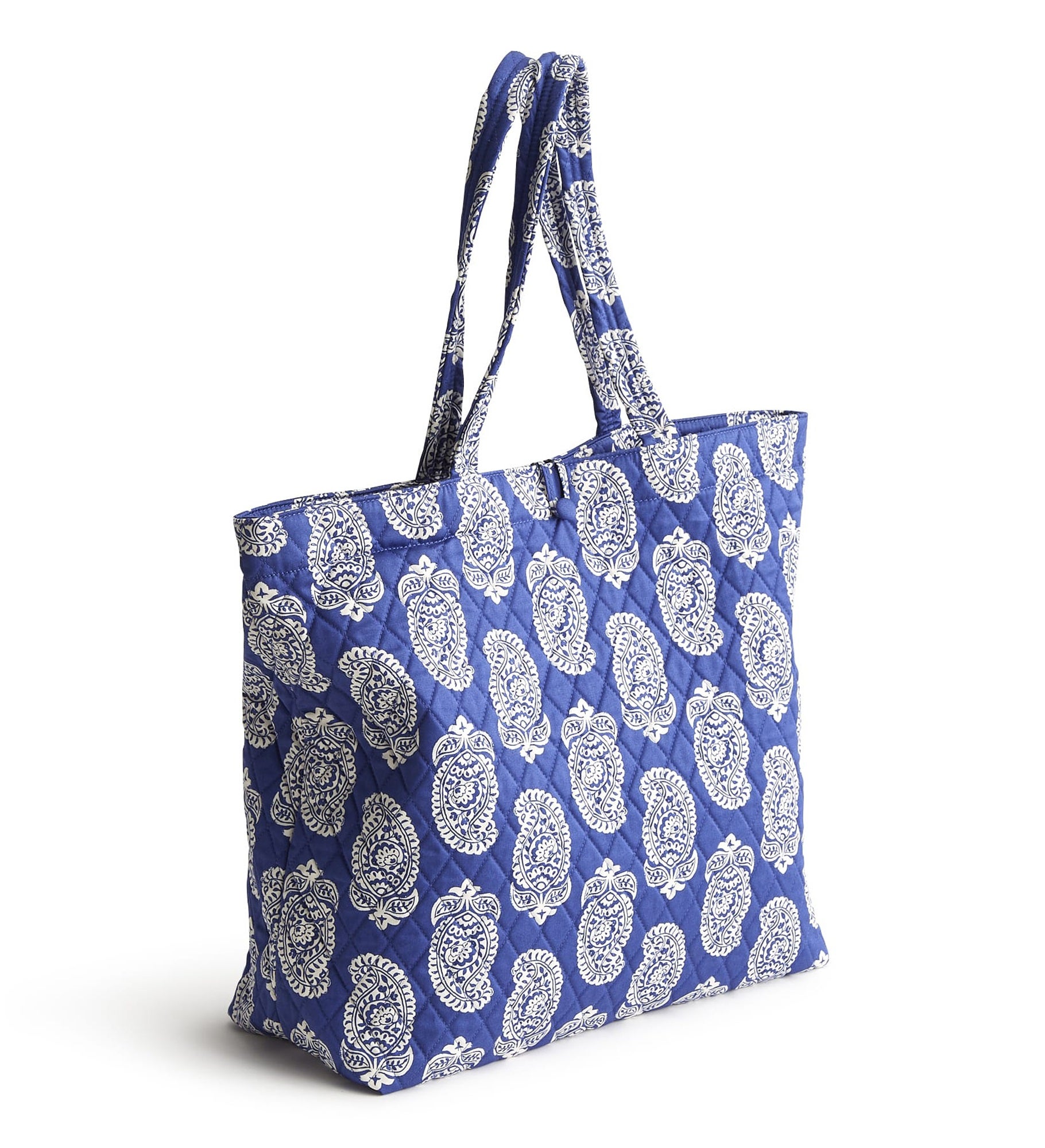 Vera Bradley Embroidered Iconic Paisley Original Tote Deep Ultramarine