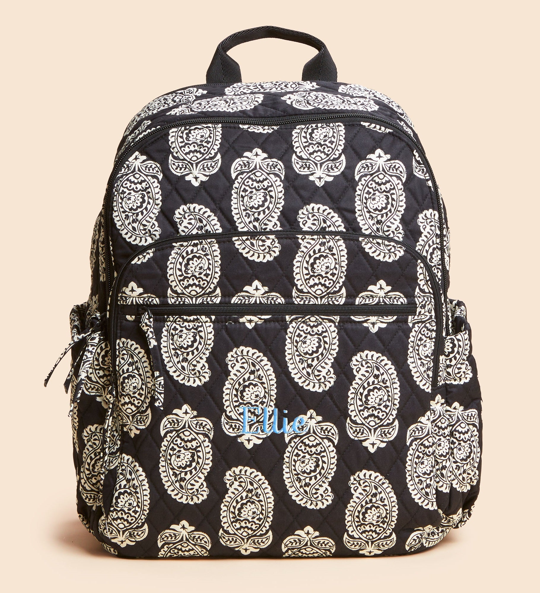 Vera Bradley Embroidered Iconic Paisley Backpack Moonless Night