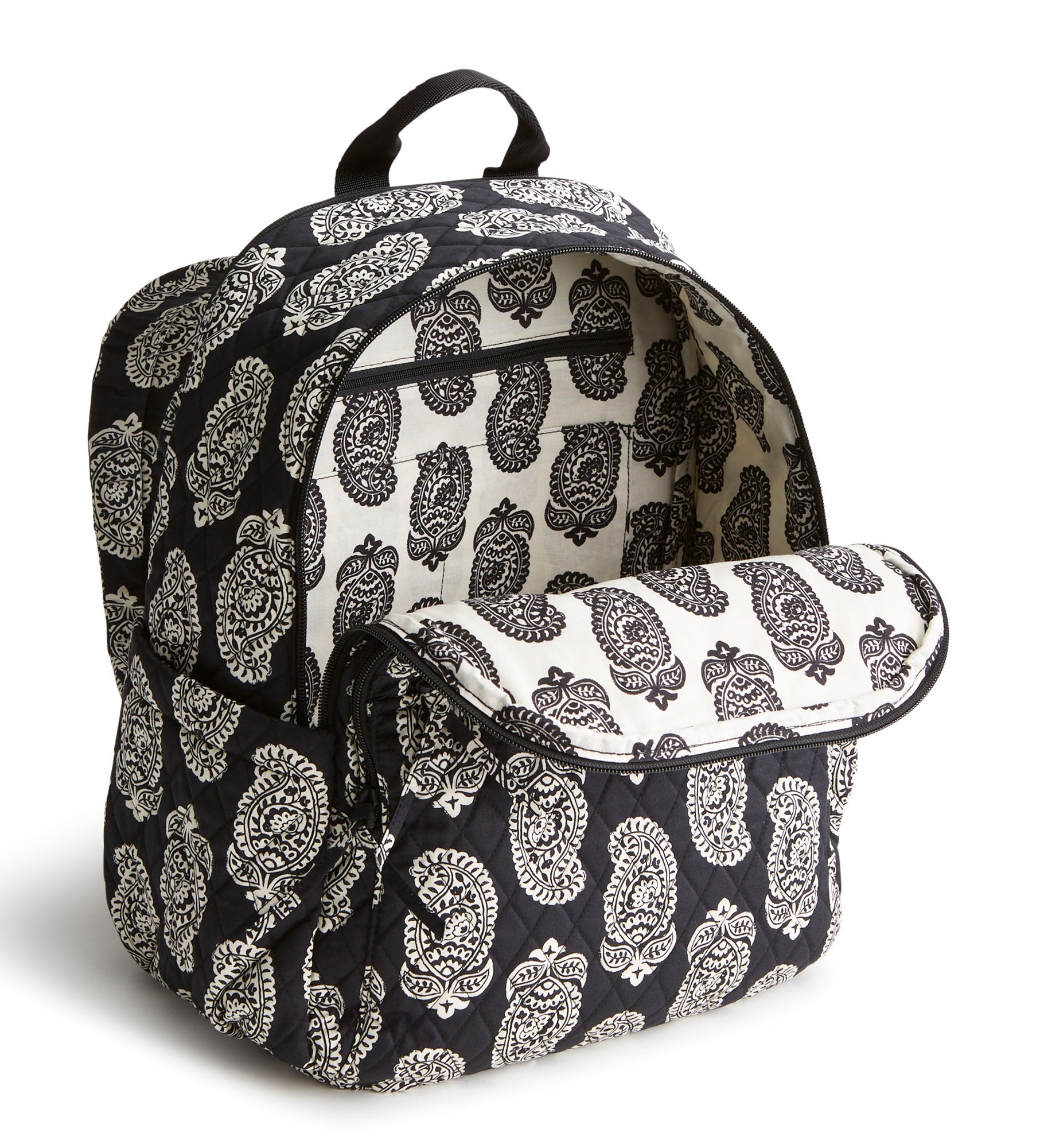 Vera Bradley Embroidered Iconic Paisley Backpack Moonless Night