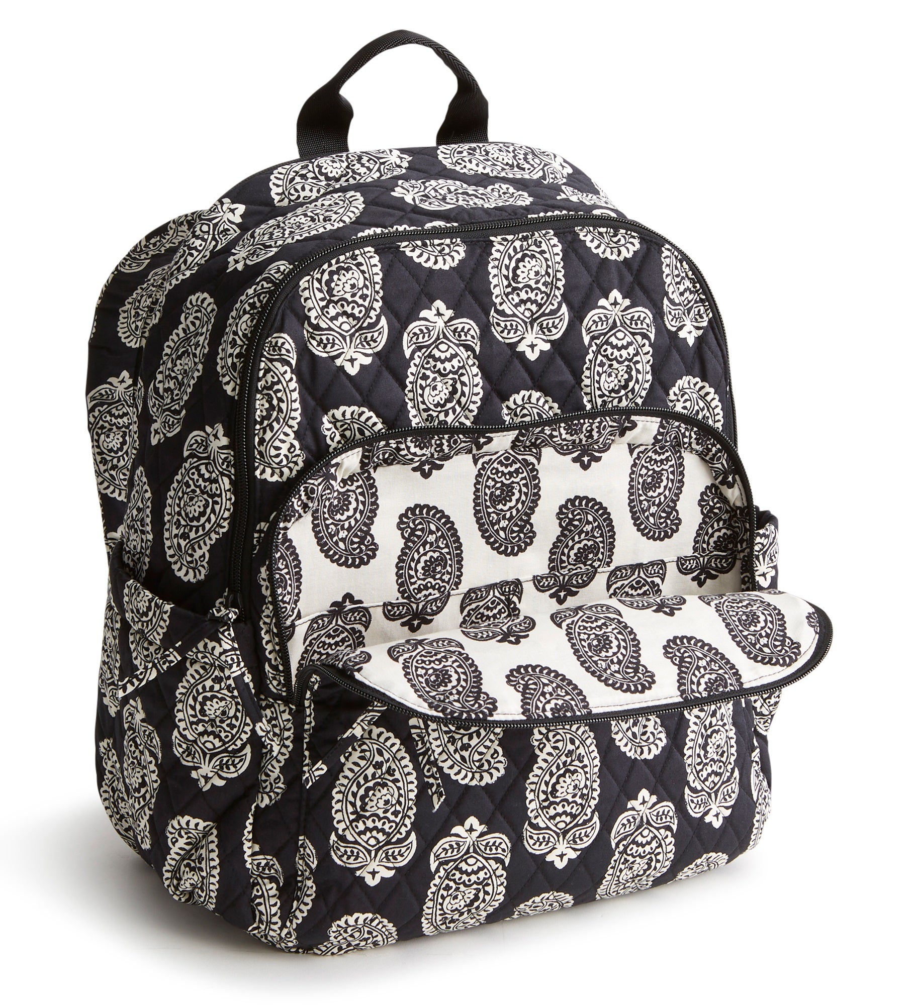 Vera Bradley Embroidered Iconic Paisley Backpack Moonless Night